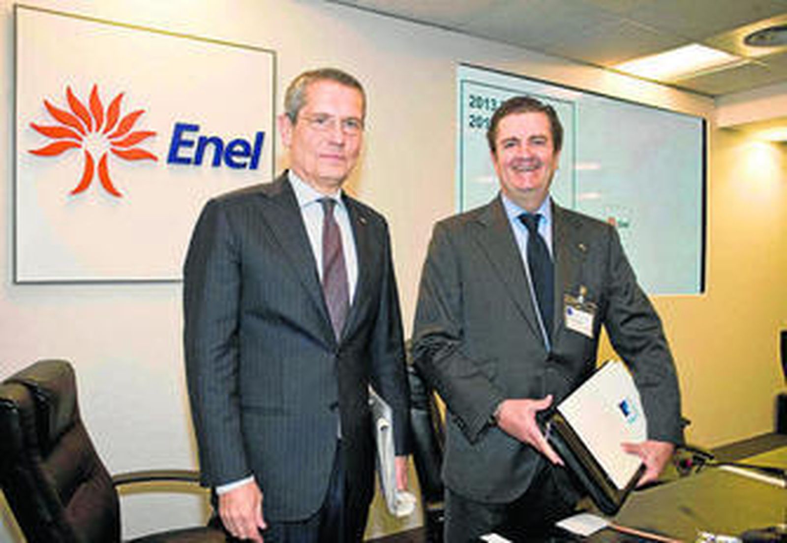 Andrea Brentan y Borja Prado, consejero delegado y presidente de Endesa, respectivamente.