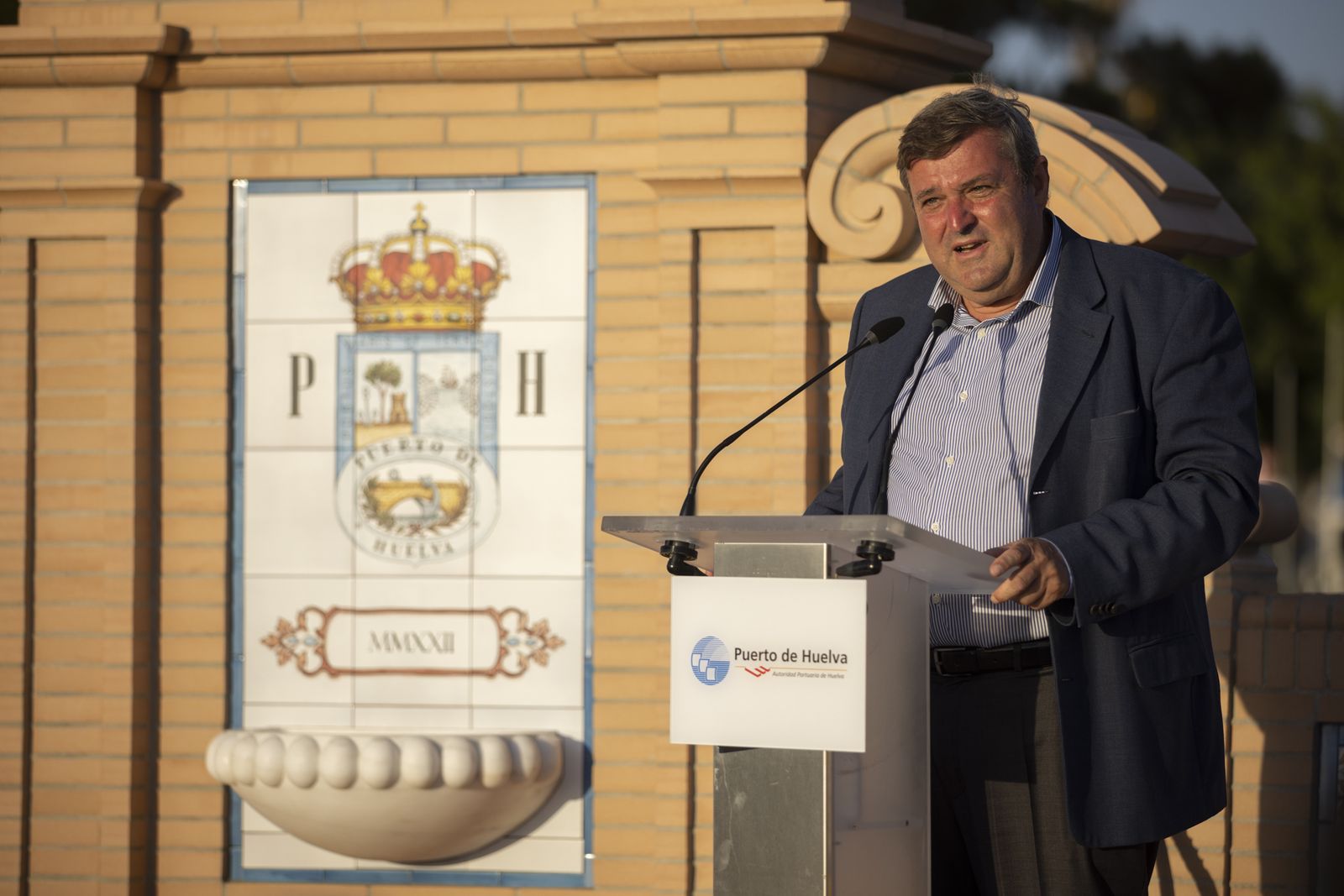 Imágenes de la inauguración De la Fuente de las Naciones en el Paseo de la Ría