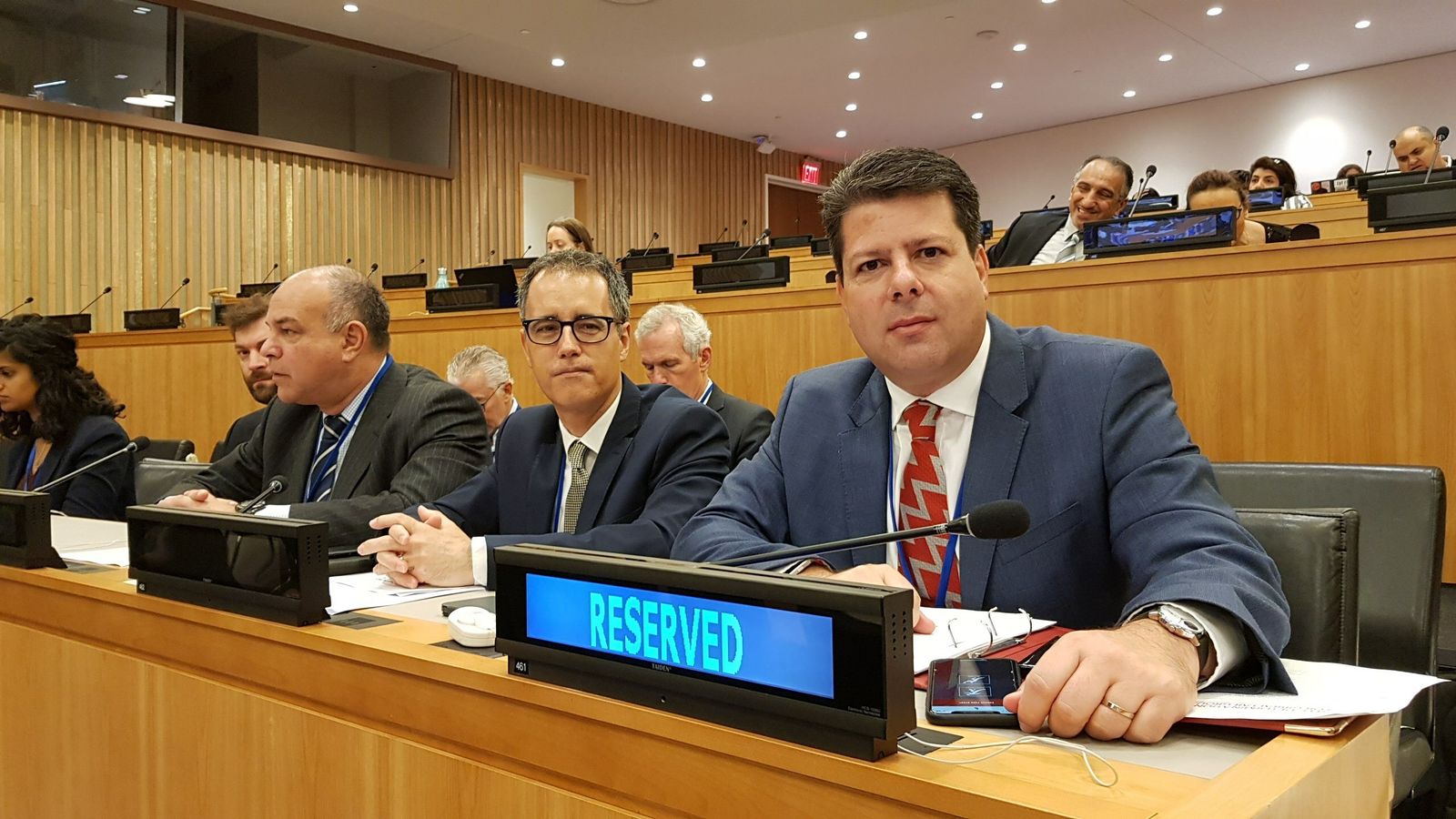 Picardo y García, en el Comité Especial de Descolonización de la ONU.