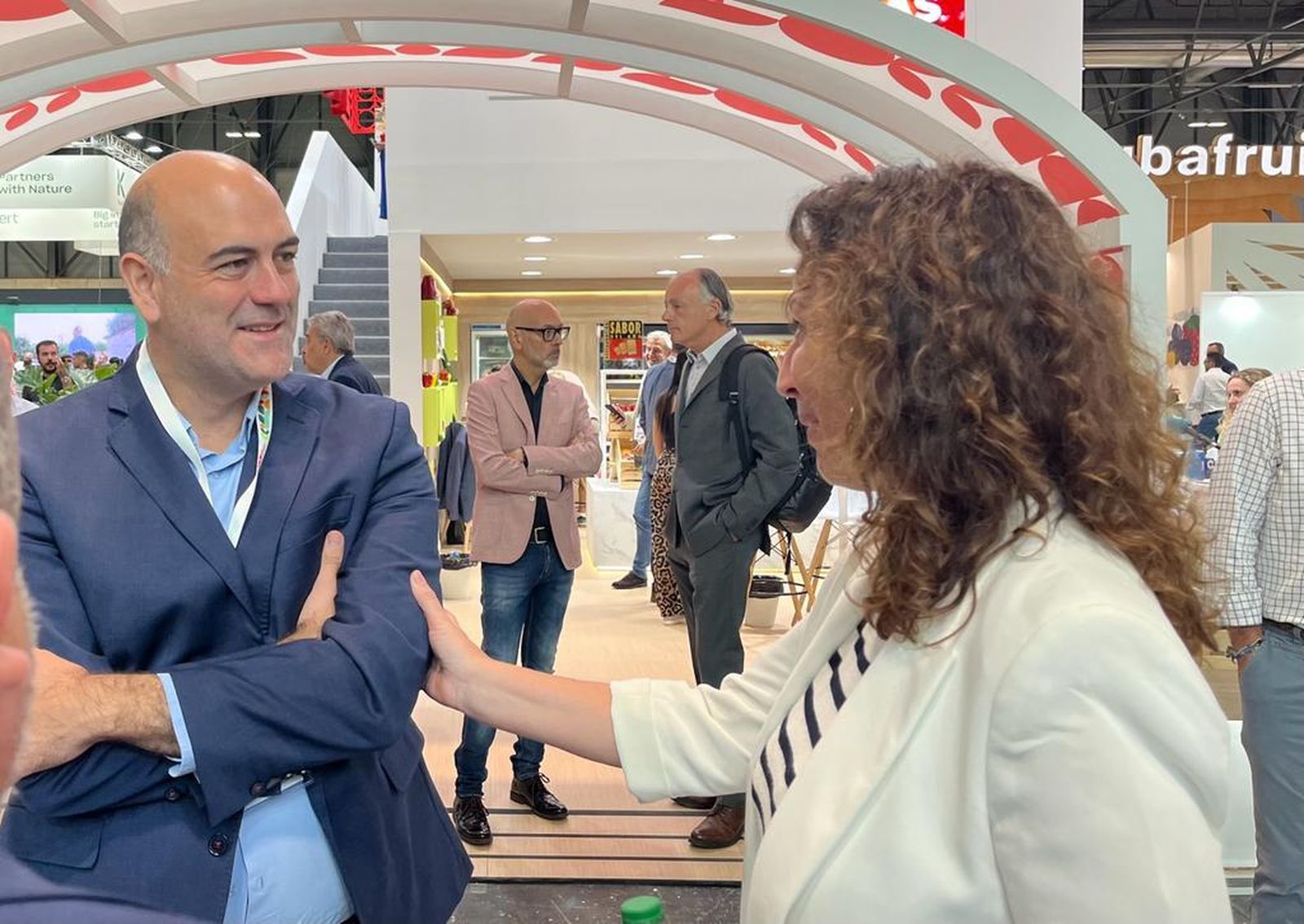 María del Mar Vázquez, con Jesús Barranco, CEO de La Unión.