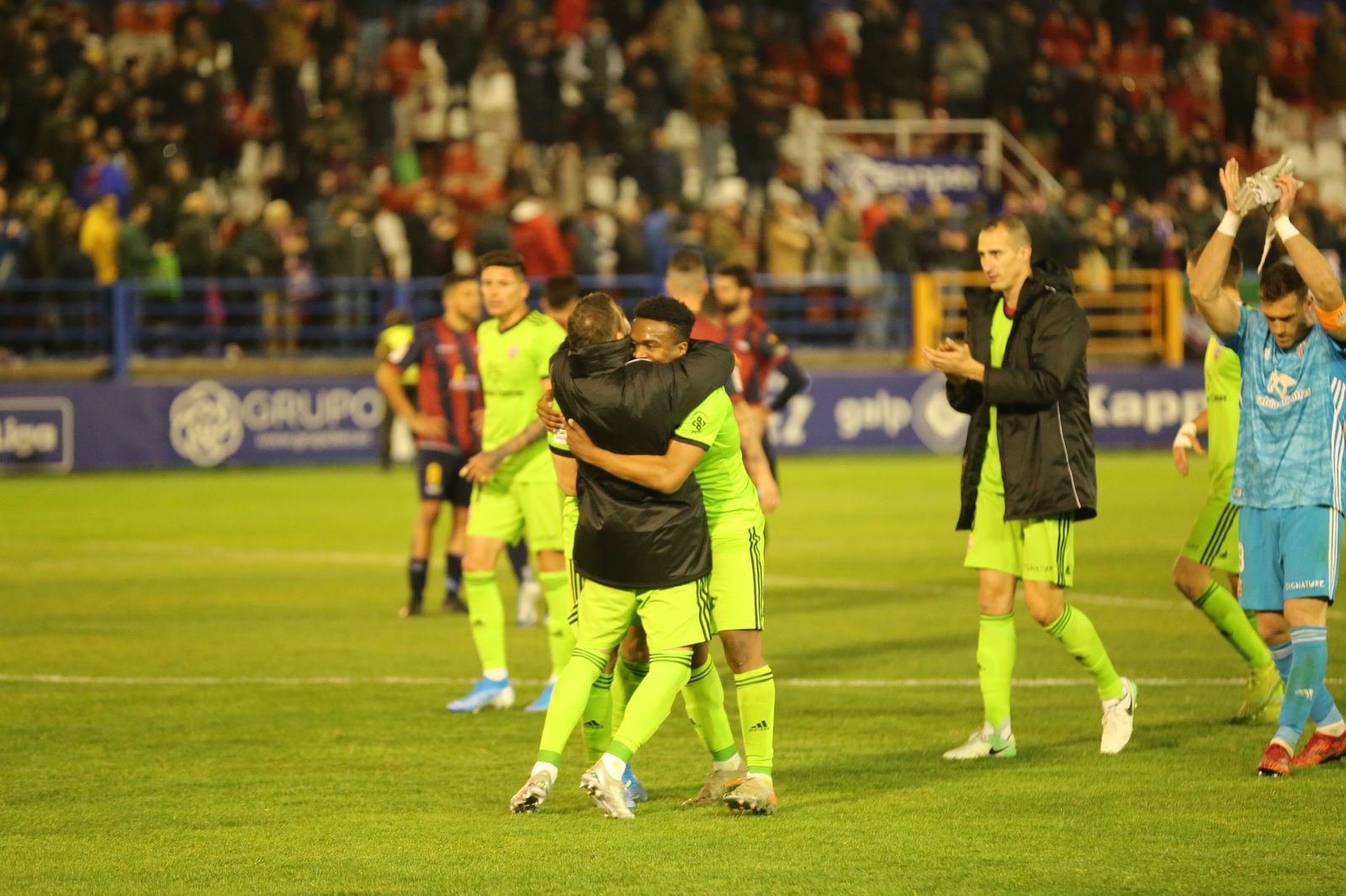 Alegría por la victoria.