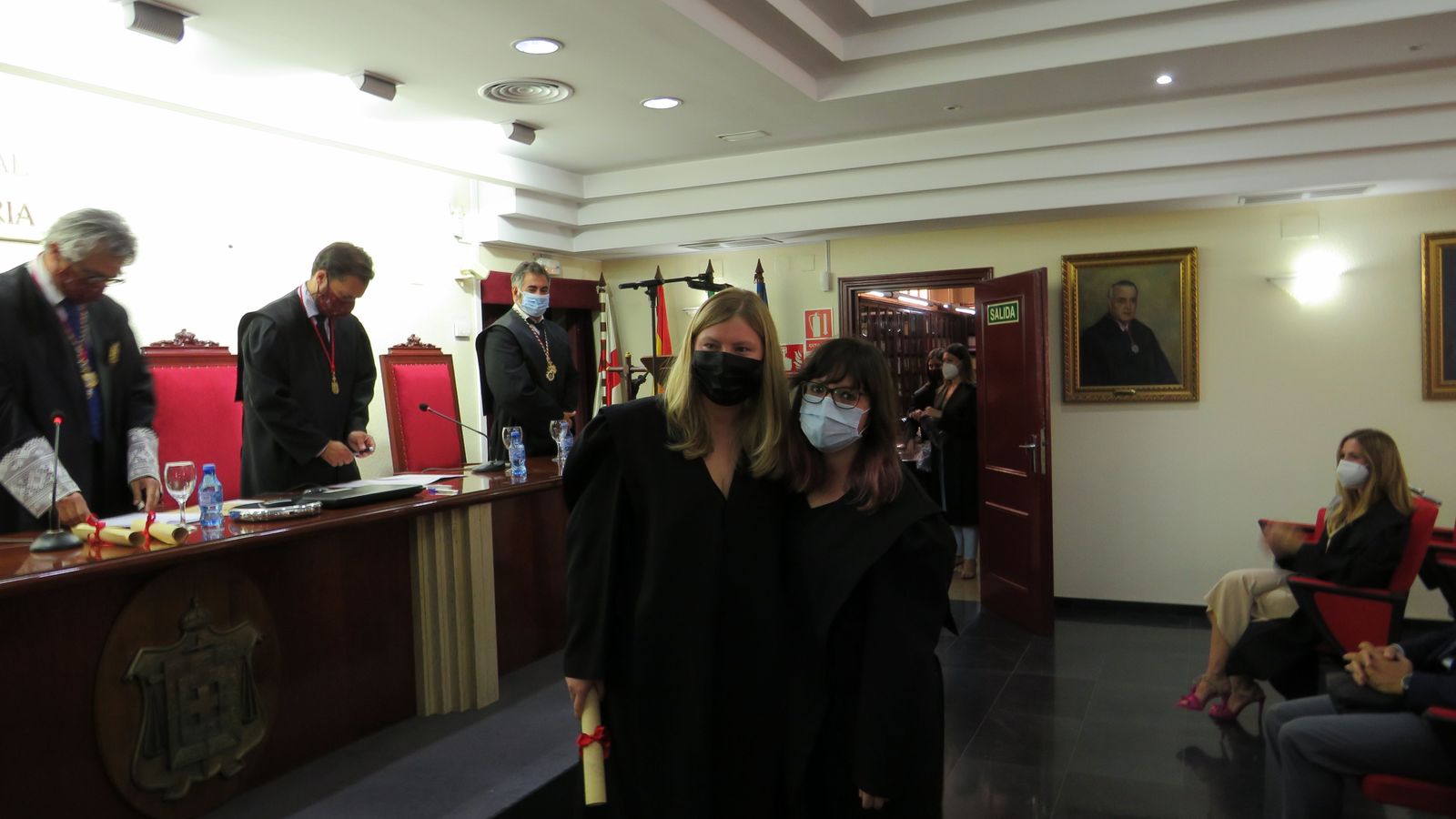 Kristina Ramos Makarova con su madrina.