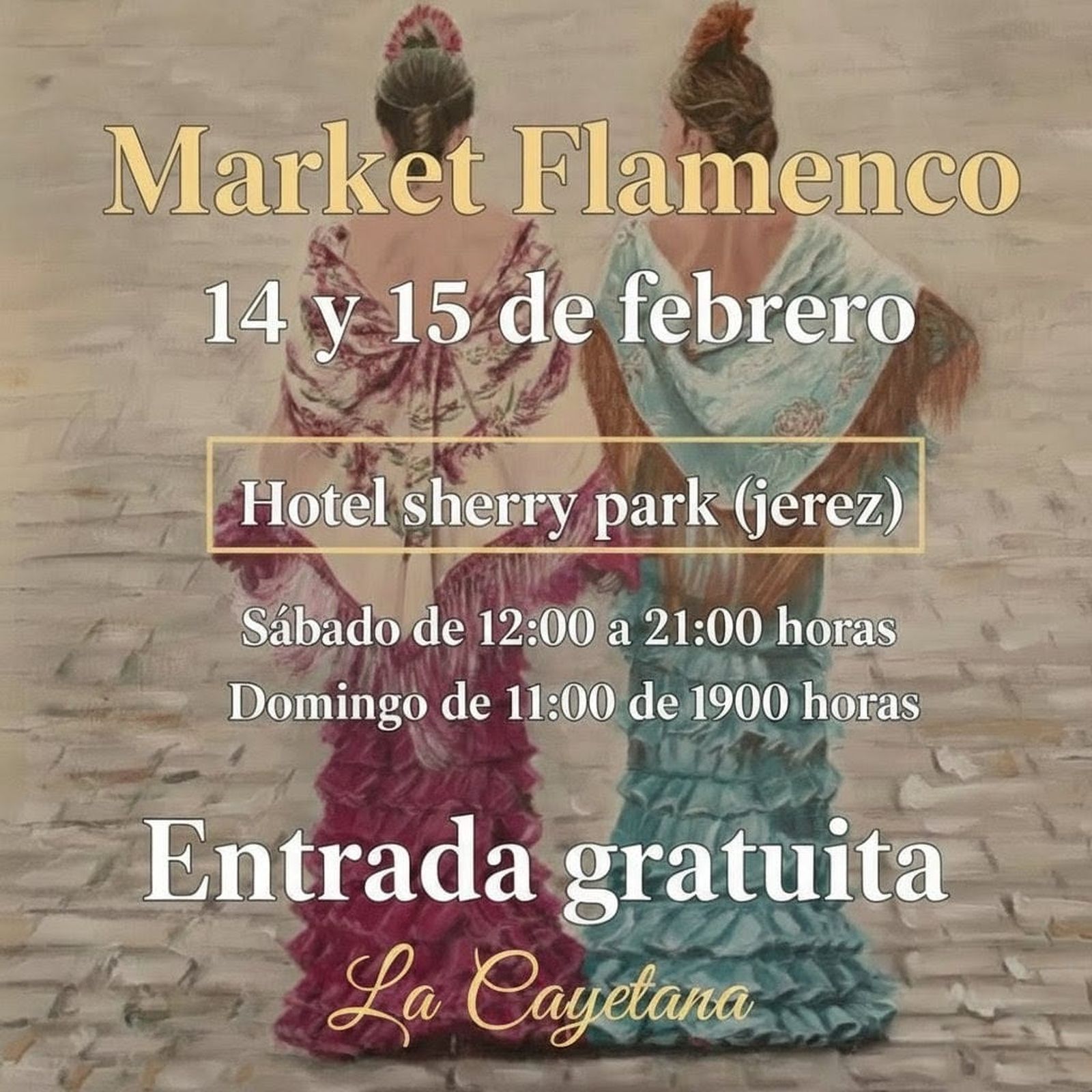 Cartel de la primera edición de White Fever Flamenca, en Jerez.