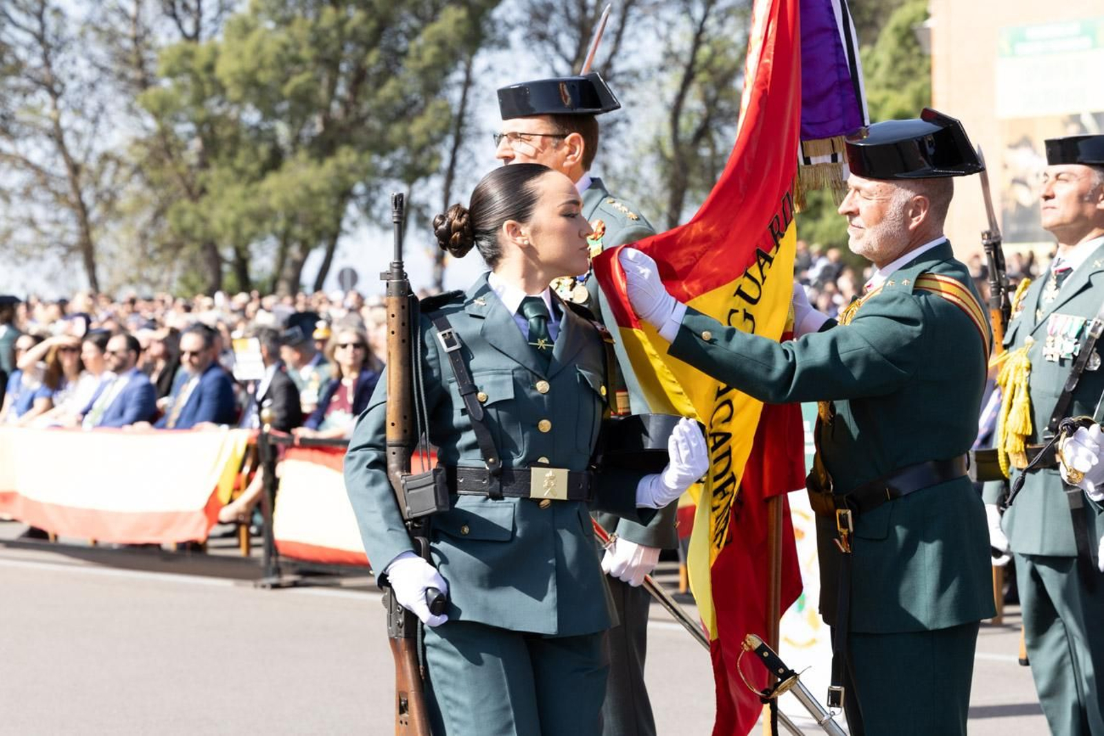 Acto de jura de bandera de la 130ª promoción de guardias civiles de la Academia de Baeza