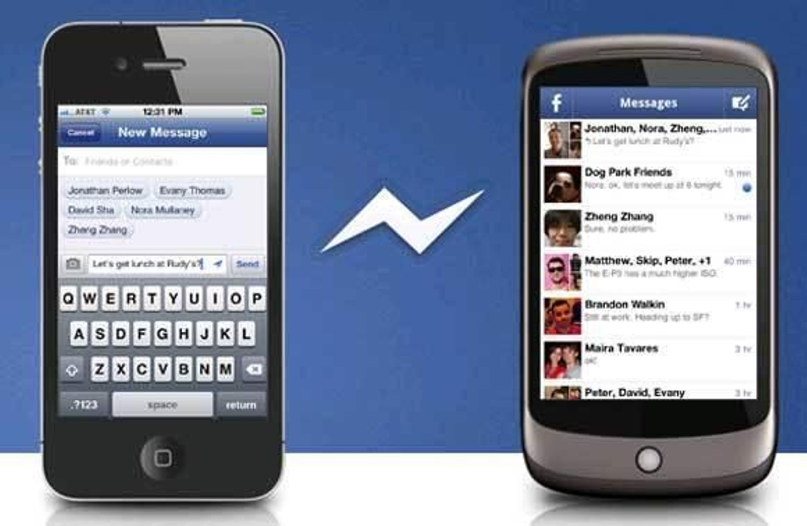 Facebook lanza una aplicación de mensajería para móviles