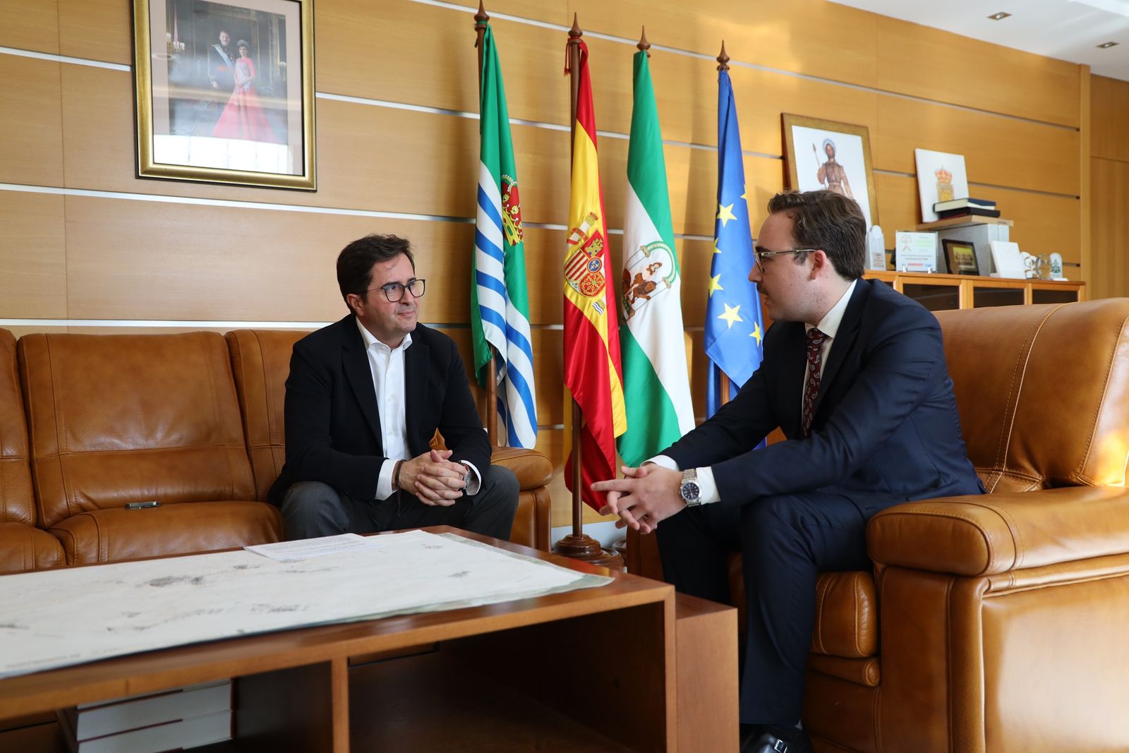 El alcalde se reunió con Hugo Cebrián