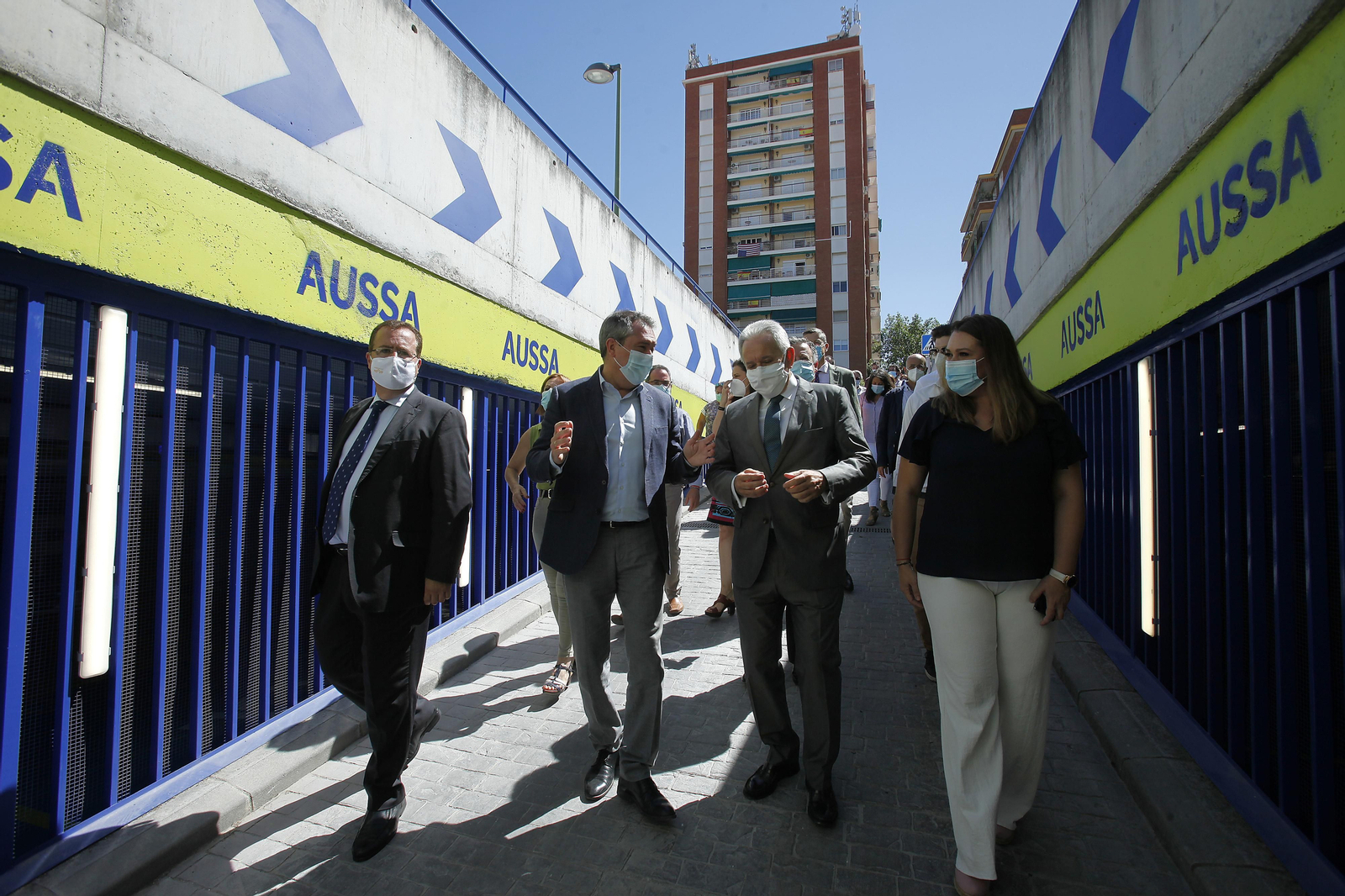 Inauguración del aparcamiento de Rafael Salgado de Bami