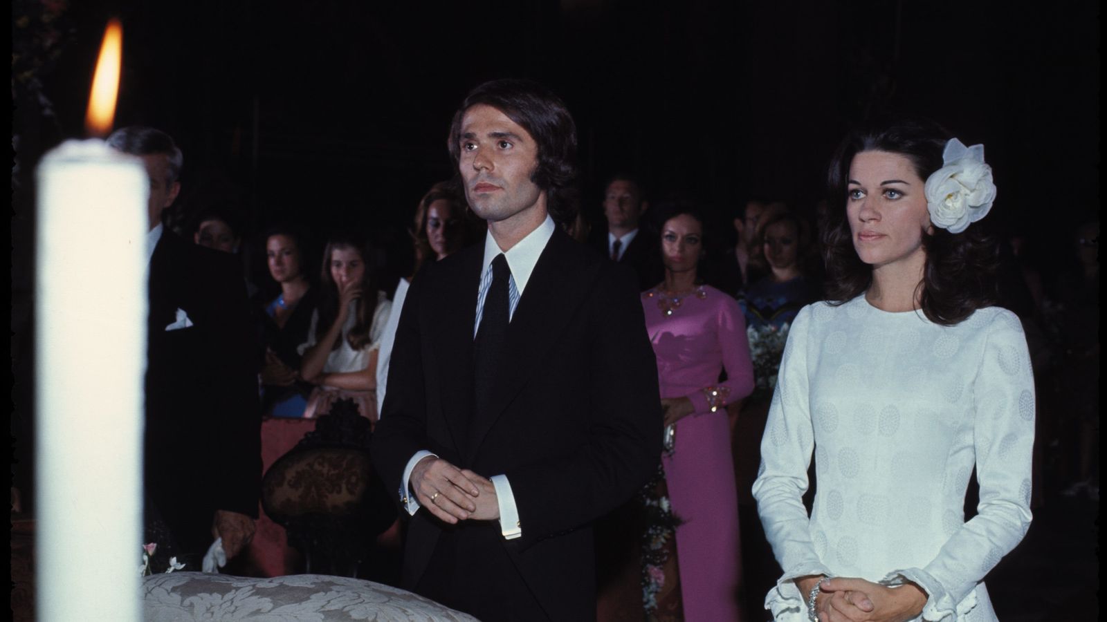 Raphael y Natalia Figueroa se casaron en Venecia el 14 de julio de 1972.