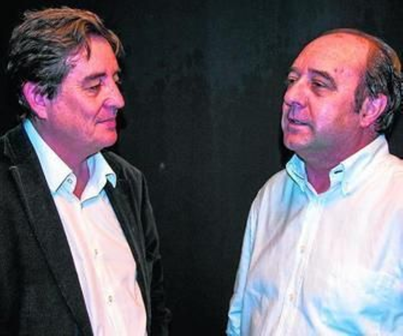 Luis García Montero (izquierda) y Jesús Maraña.