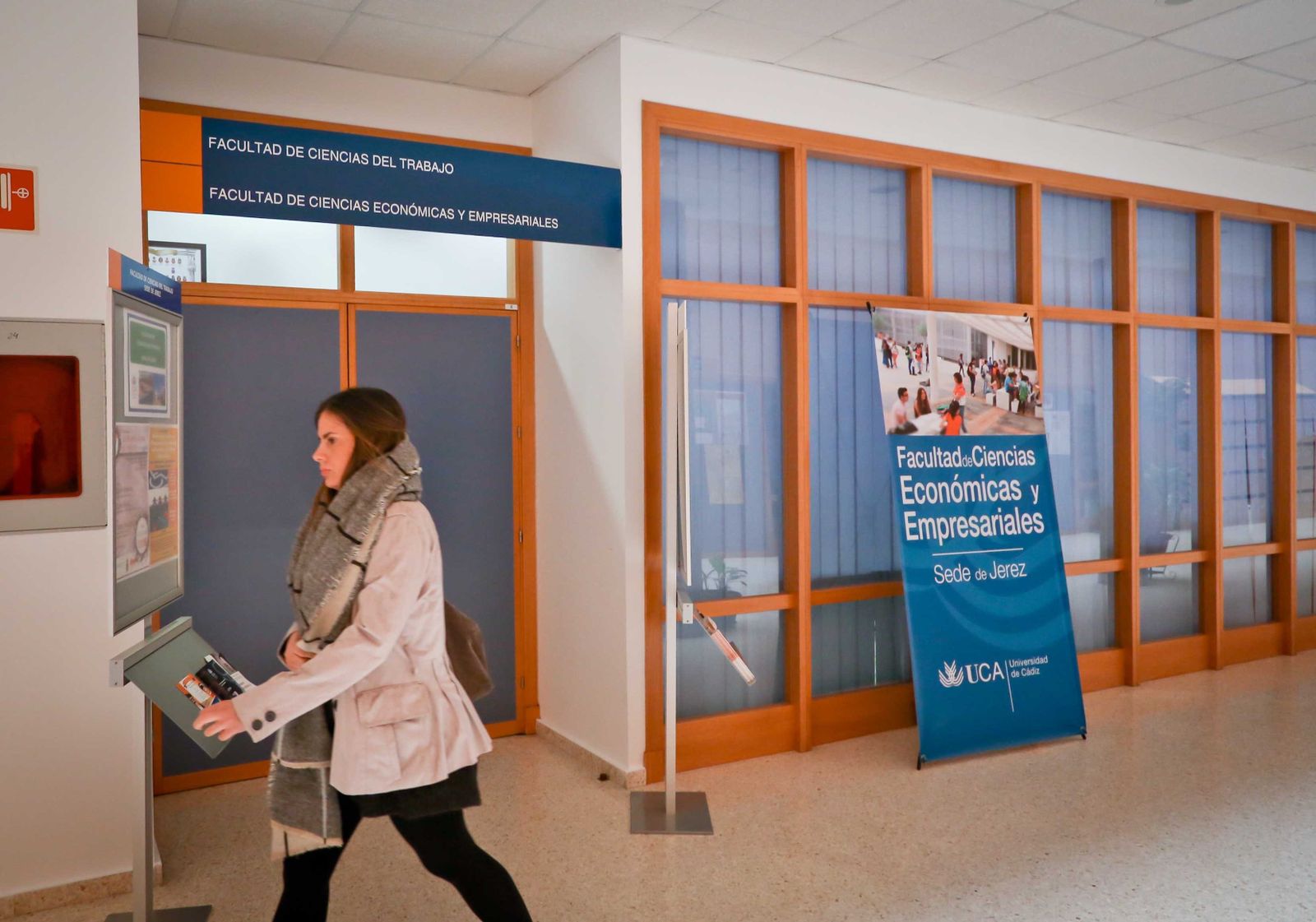 Una imagen de la facultad de Trabajo Social tomada esta semana en el Campus de Jerez.