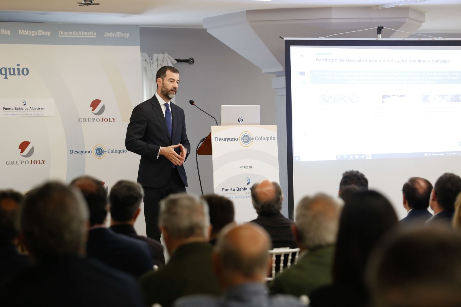 Fotos del Desayuno Coloquio de Europa Sur y el Propeller Club de Algeciras con Benito Núñez Quintanilla