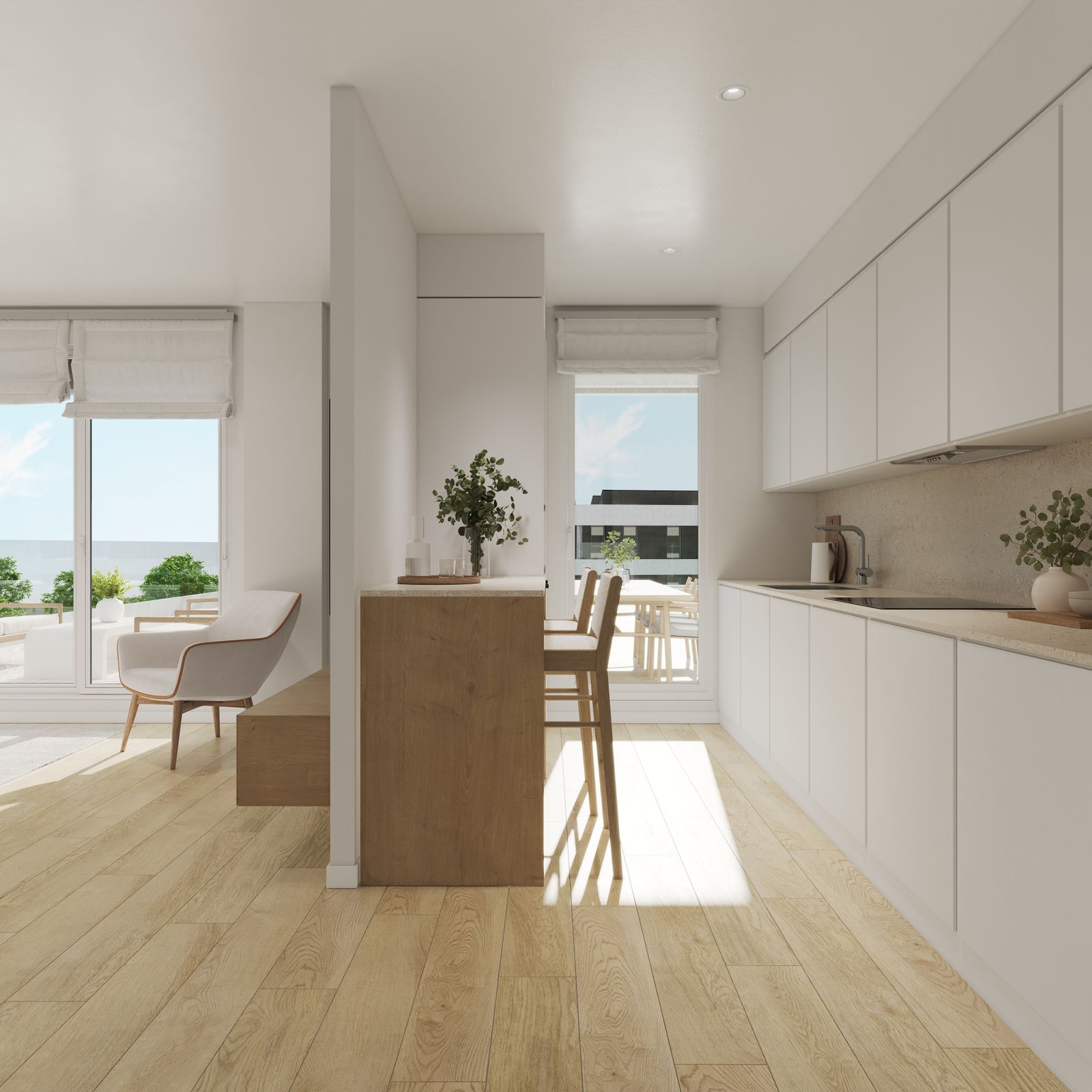 La promoción de viviendas Gradia de Aedas Homes en la avenida de Jerez de Sevilla capital