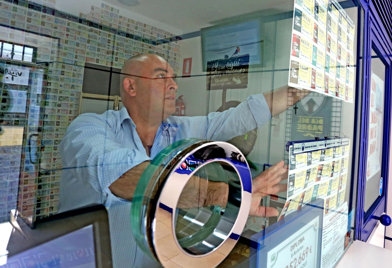 Imagen de archivo de una administración de loterias.