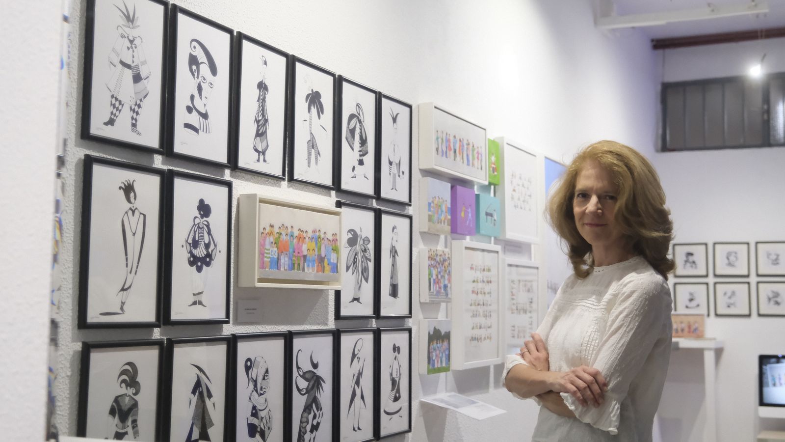 Valle Rivilla en la exposición de El Muro.