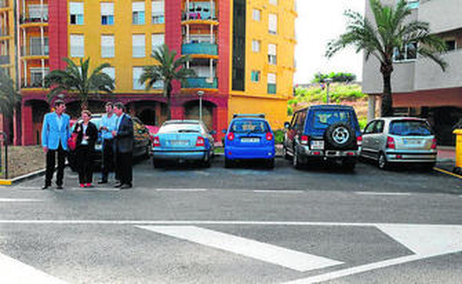 Herrera, Garrido y Orihuela ven los trabajos en Virgen de la Palma.