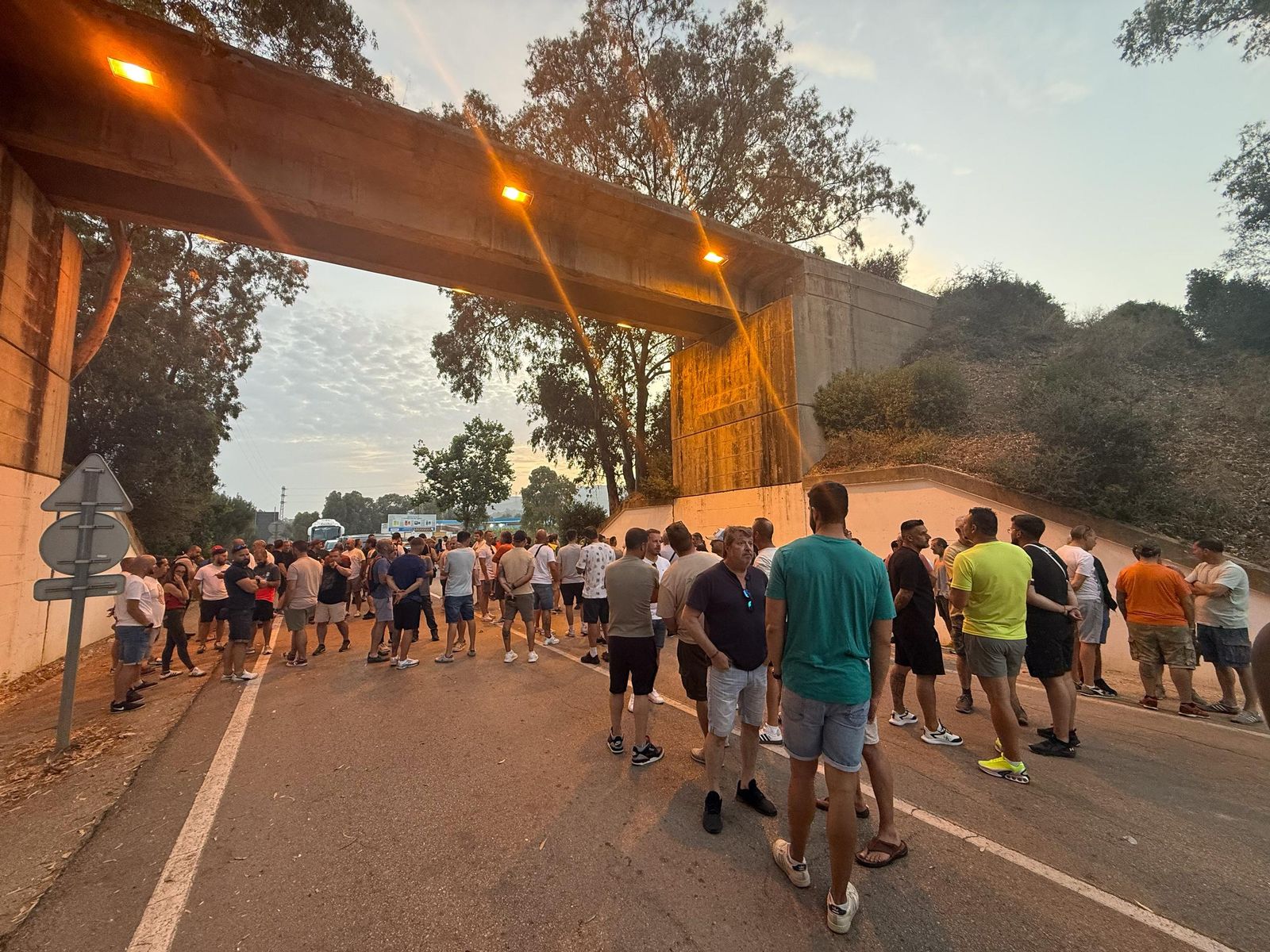 Fotos del segundo día de la huelga del metal en el Campo de Gibraltar
