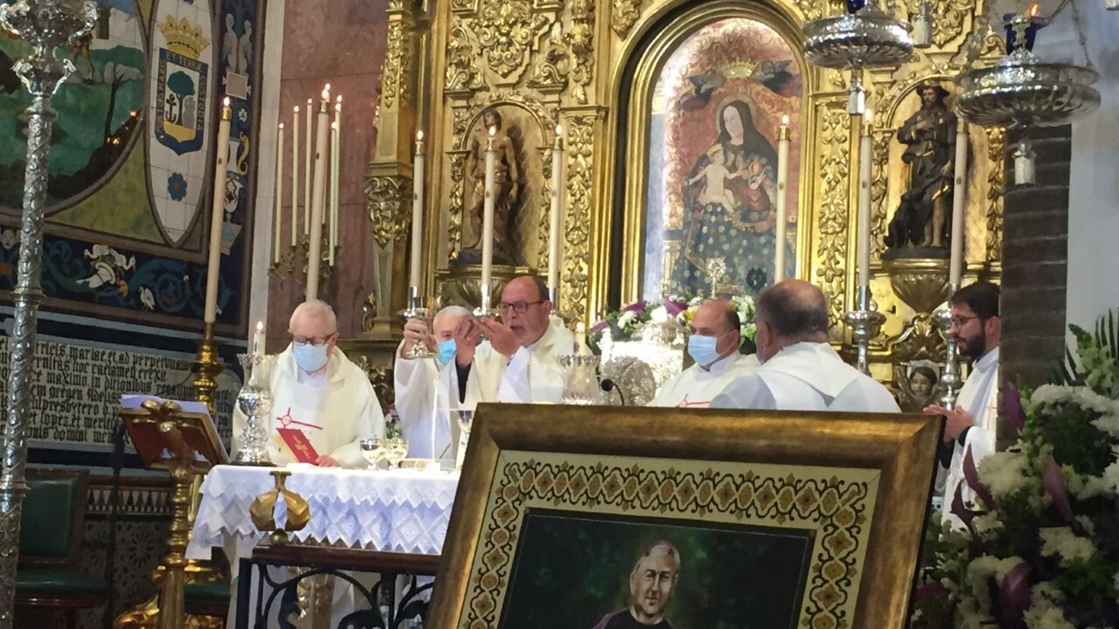 Un momento de la celebración de la misa de acción de gracias.