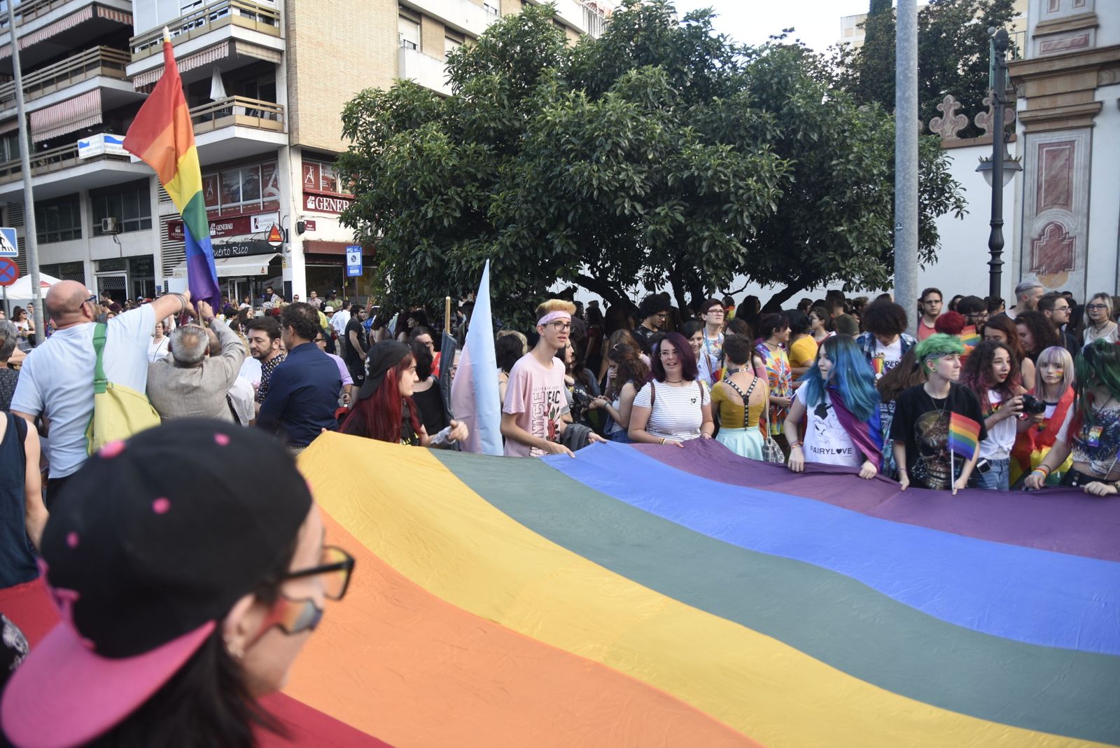 Marcha a favor del orgullo gay en Córdoba.