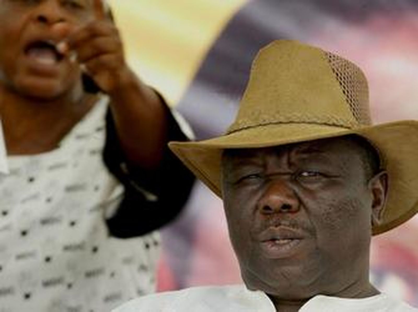 El líder del Movimiento para el Cambio Democrático (MDC), Morgan Tsvangirai, en Harare.