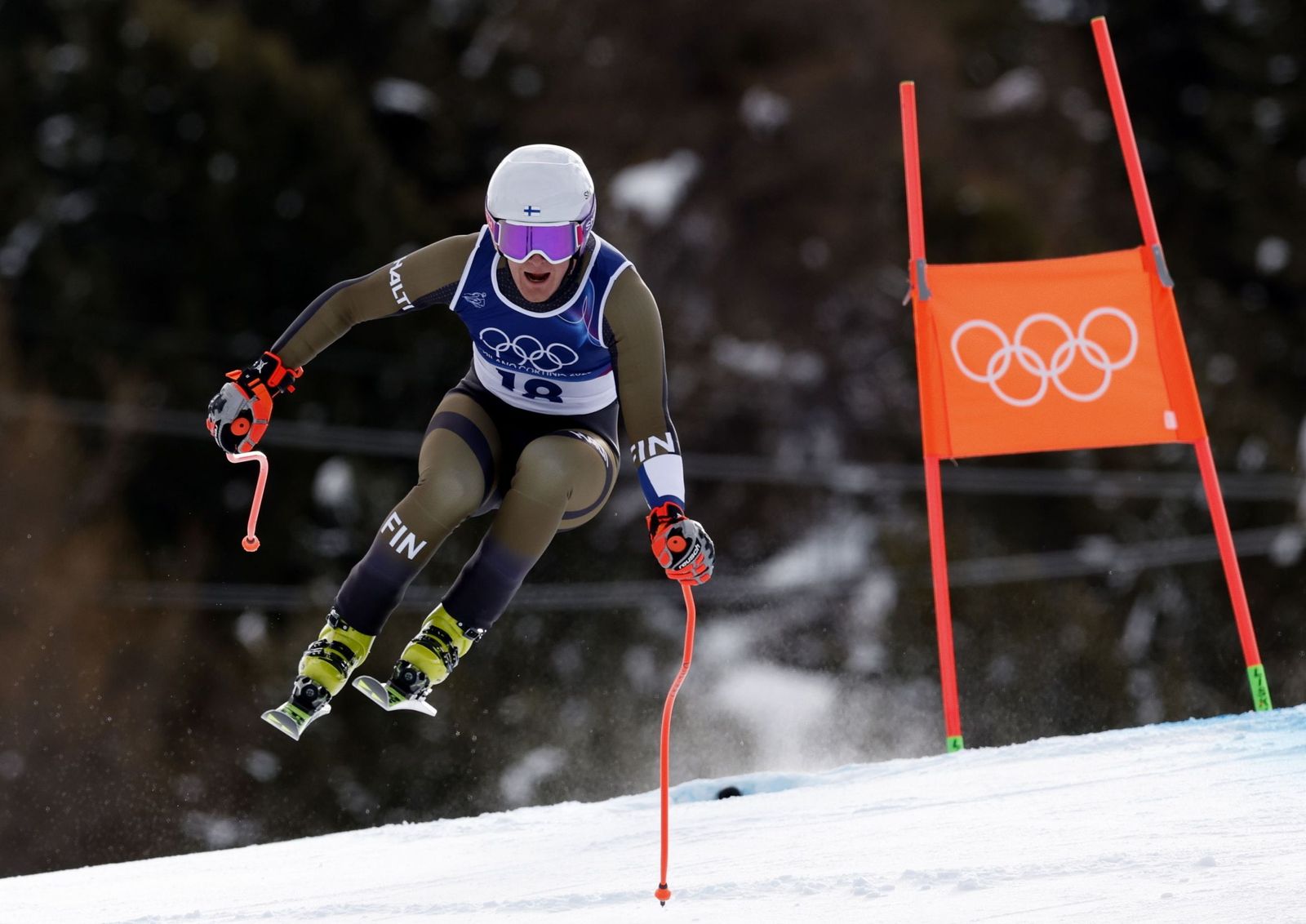 Las espectaculares fotos del descenso masculino en los Juegos Olímpicos de invierno