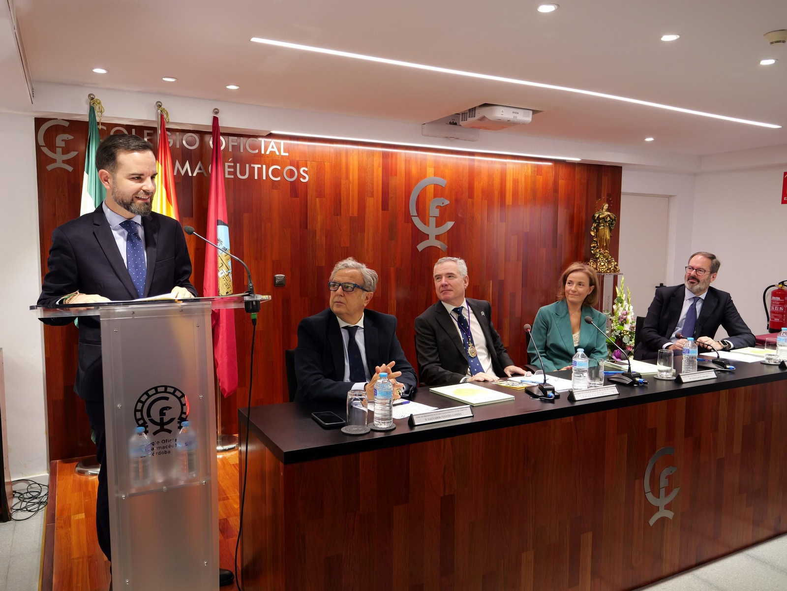 Discurso de Eutimio Jorge Tercero en el Colegio de Farmacéuticos.