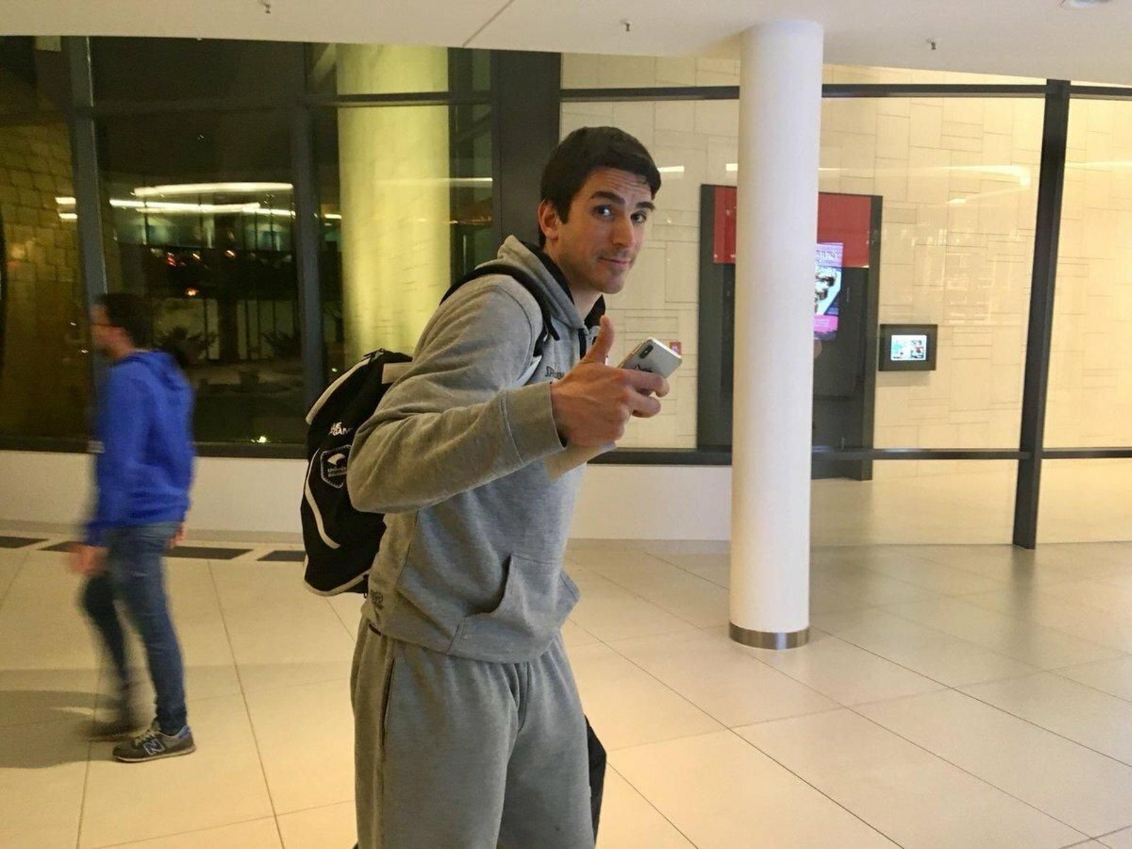 Carlos Suárez, a su llegada al hotel de Berlín.