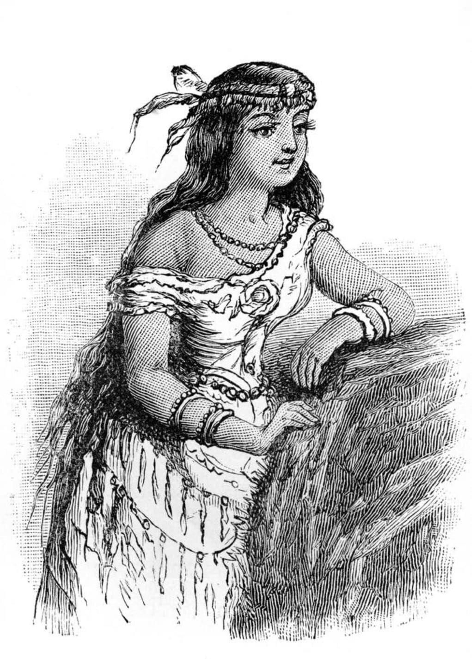 Retrato de la verdadera Pocahontas