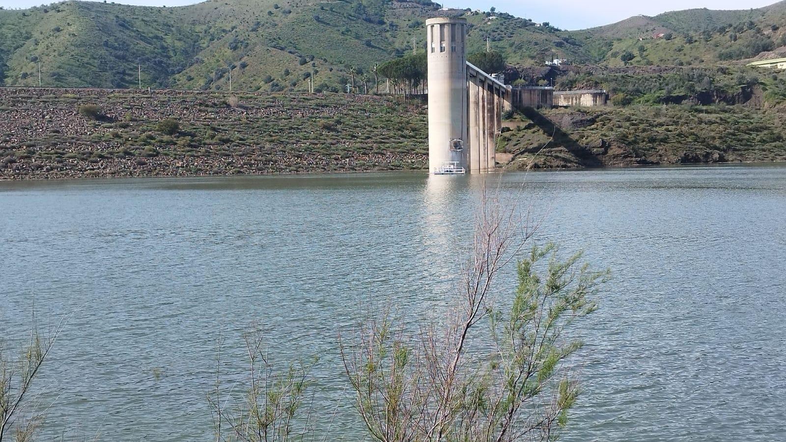 Estado actual del pantano de La Viñuela