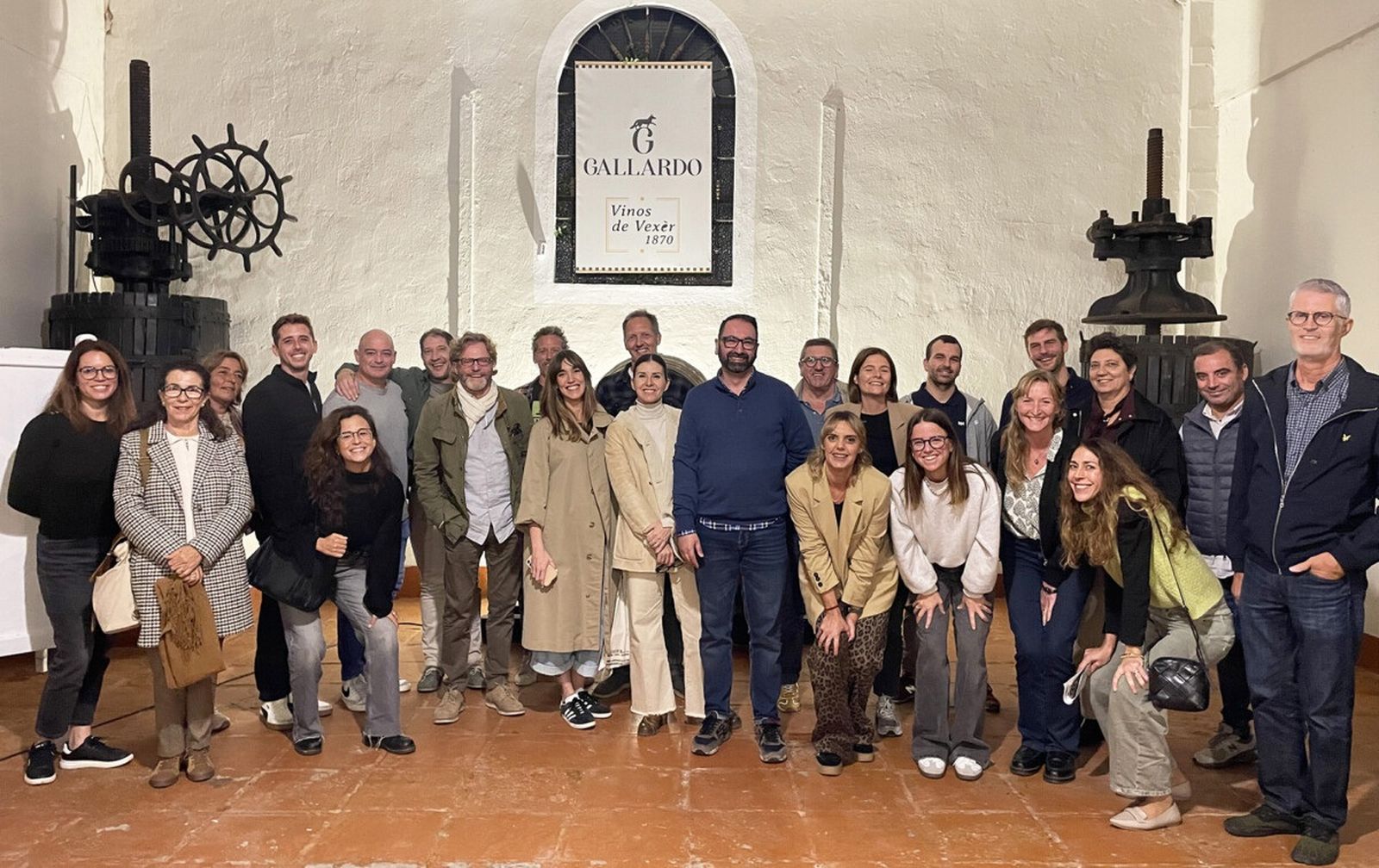 Miembros de la Asociación Gastronómica reunidos en Vejer