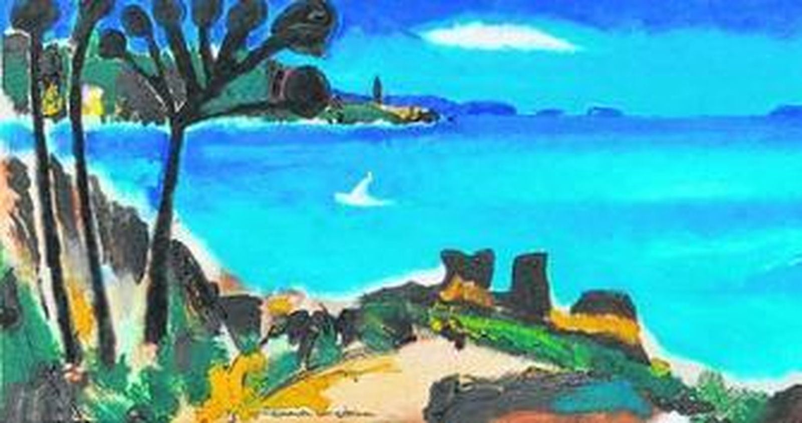 'Mar de artabria' (2015), óleo sobre lienzo, es una de las obras de Xavier Correa Corredoira que se exponen en Birimbao.