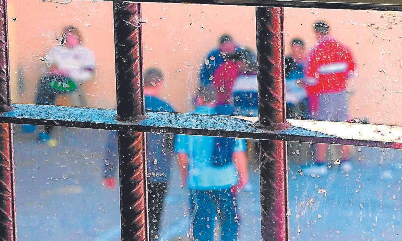 Interior de El Acebuche a través de los barrotes.