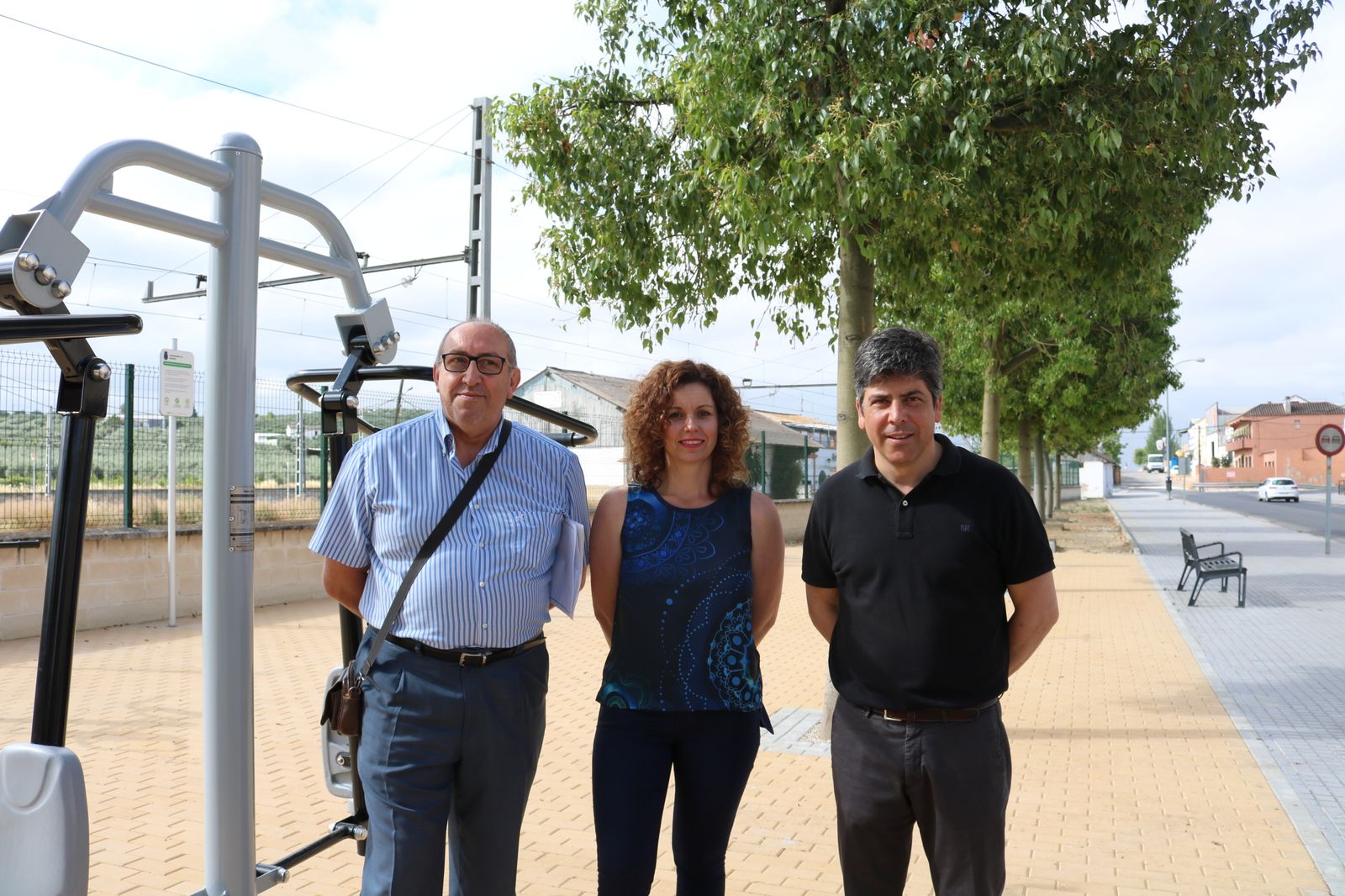 Jiménez, Llamas y Casado, en el espacio biosaludable.