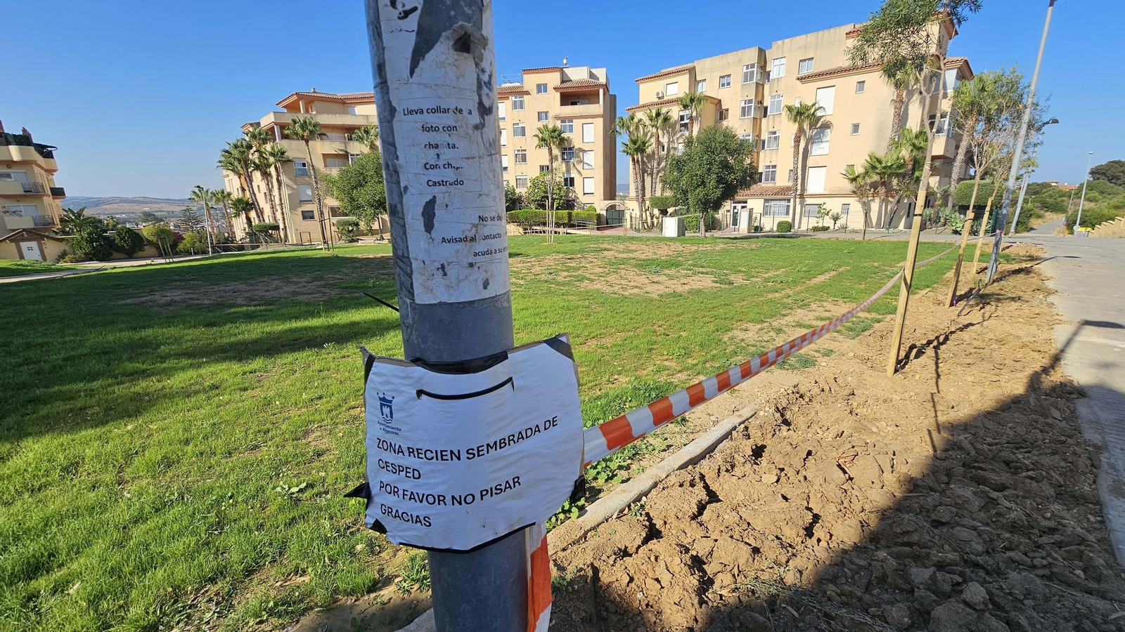 Fotos de los nuevos 12.000 metros cuadrados de zonas verdes de la Ermita, en Algeciras Fotos de los nuevos 12.000 metros cuadrados de zonas verdes de la Ermita, en Algeciras