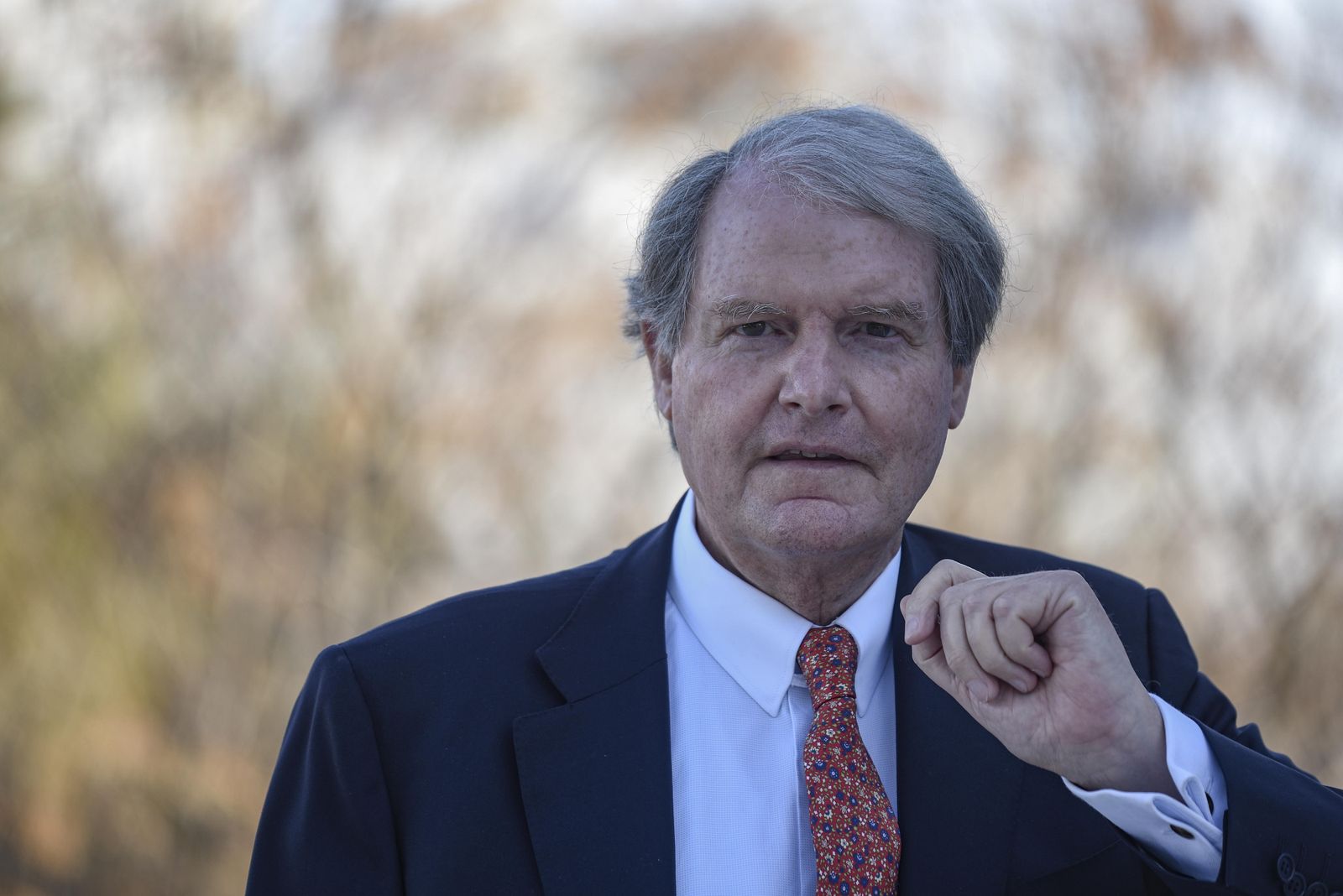 Francisco Belil, antes de la entrevista.