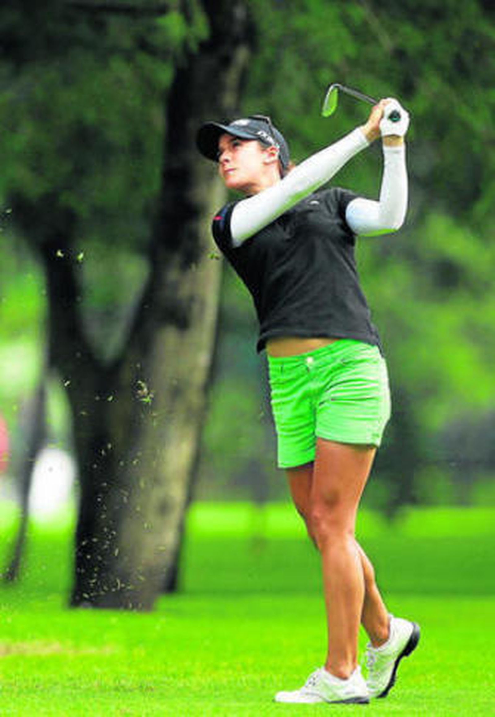 Azahara Muñoz durante el Lorena Ochoa Invitational, la semana pasada.