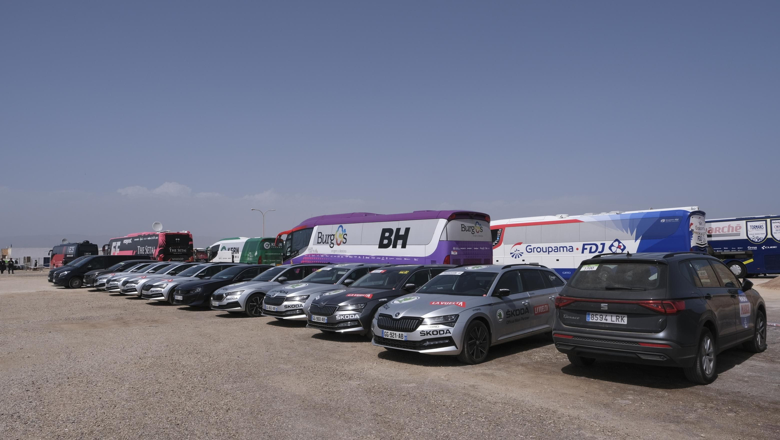 Imágenes de la etapa de la Vuelta a España con llegada en Cabo de Gata, Almería
