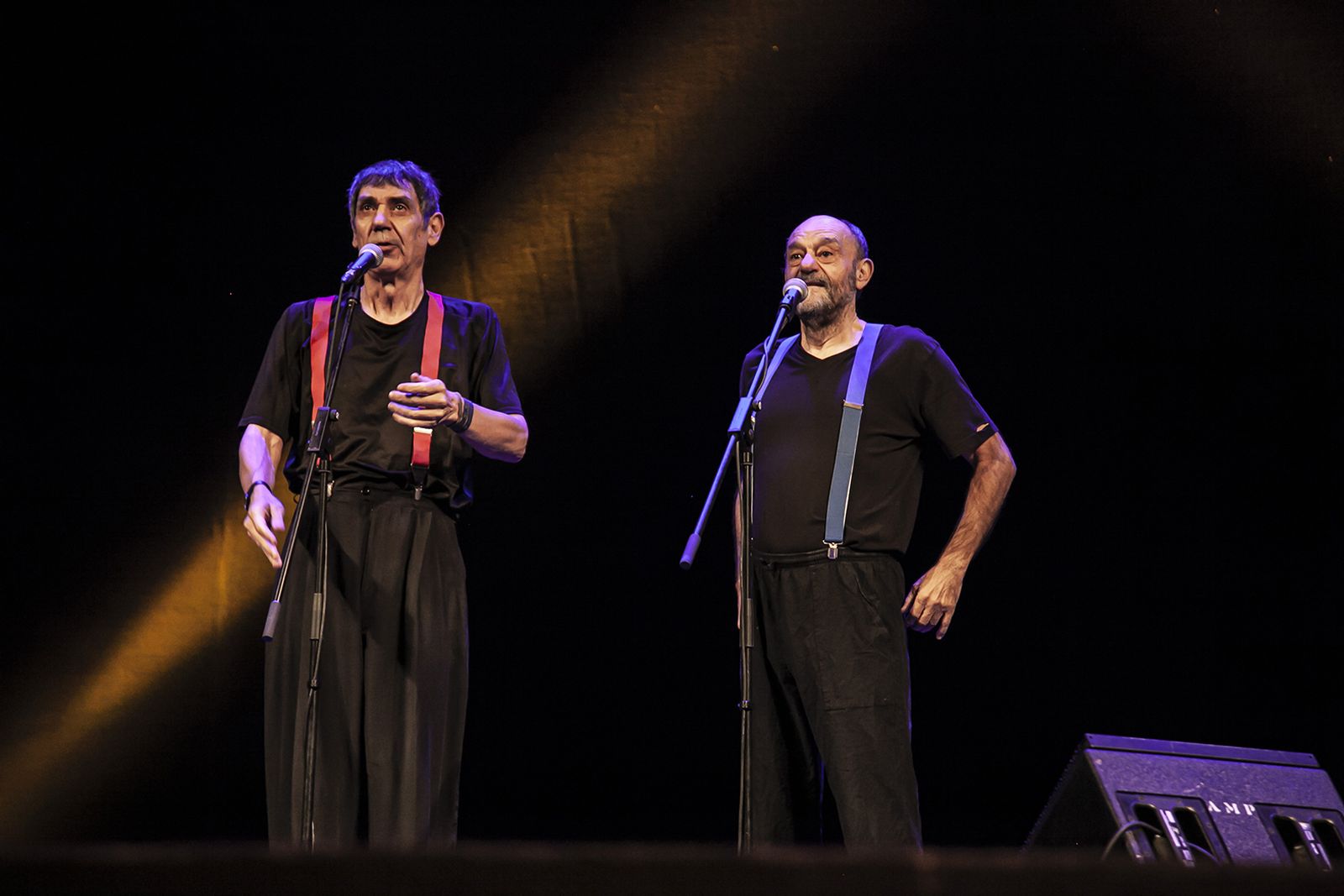 Faemino y Cansado durante su actuación.