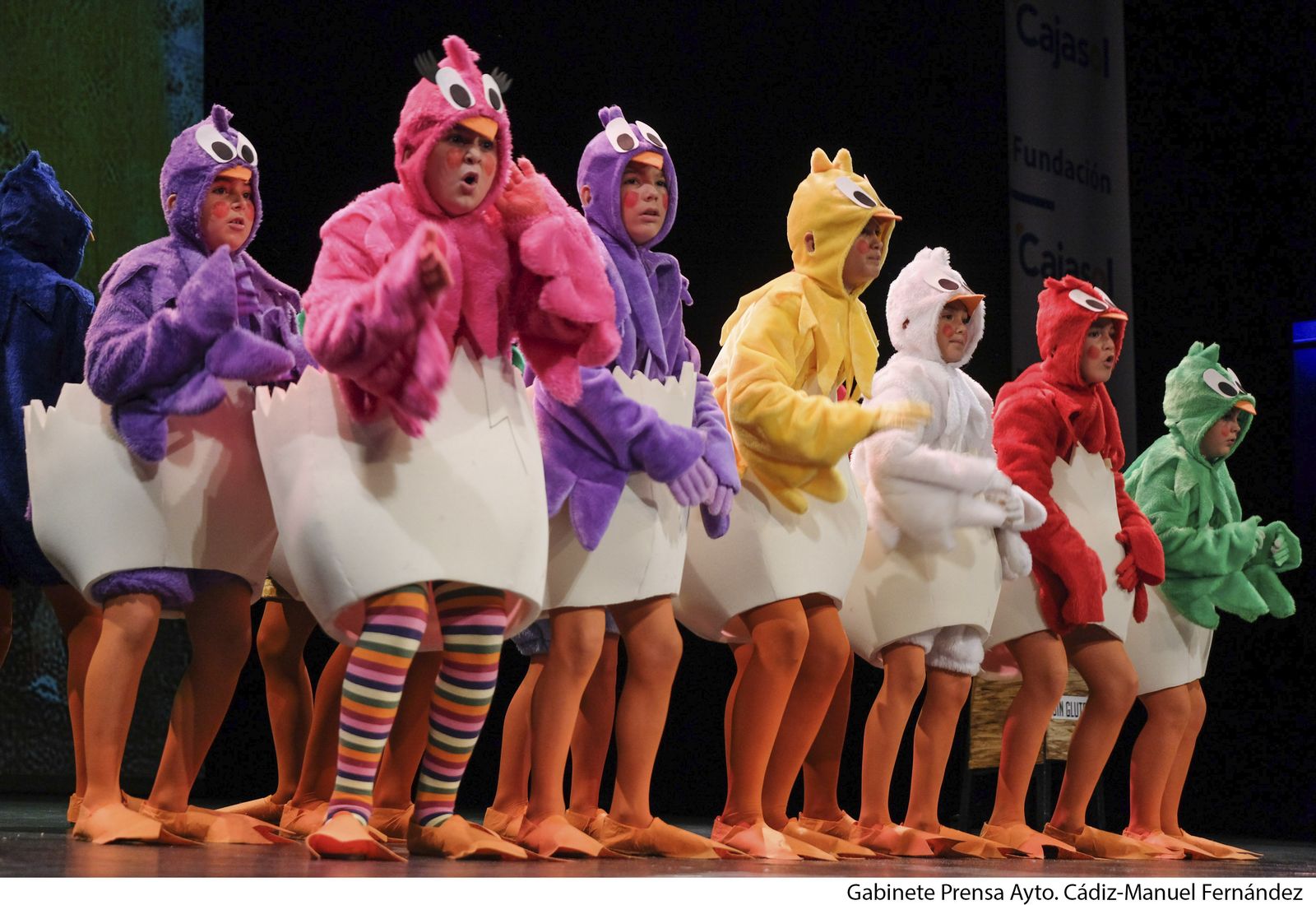 La chirigota infantil 'Con ustedes empezó todo', de San Fernando, segundo premio en el COAC 2018.