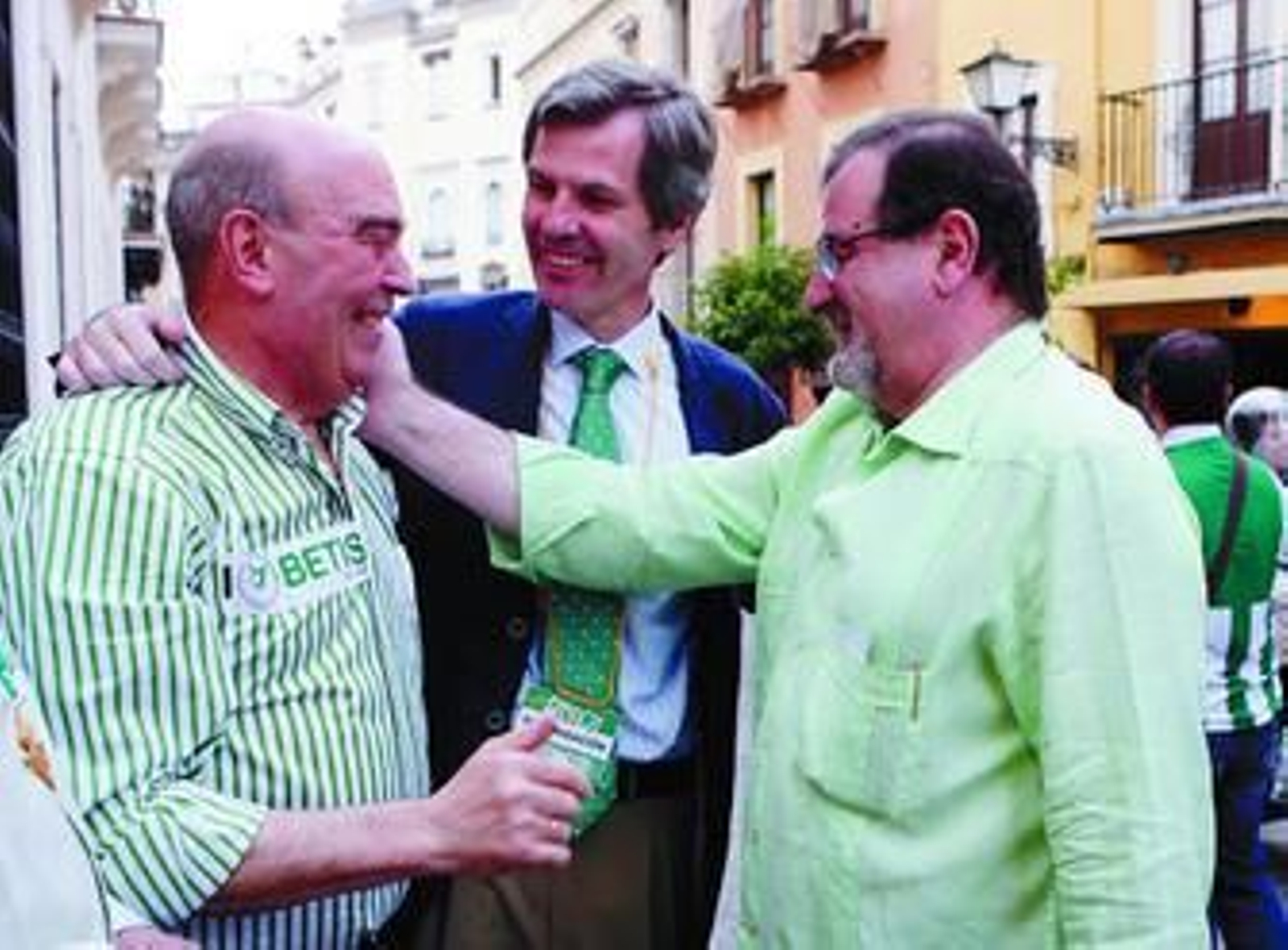 Rogelio Gómez, Adolfo Cuéllar y José Rodríguez de la Borbolla, miembros de la Fundación.