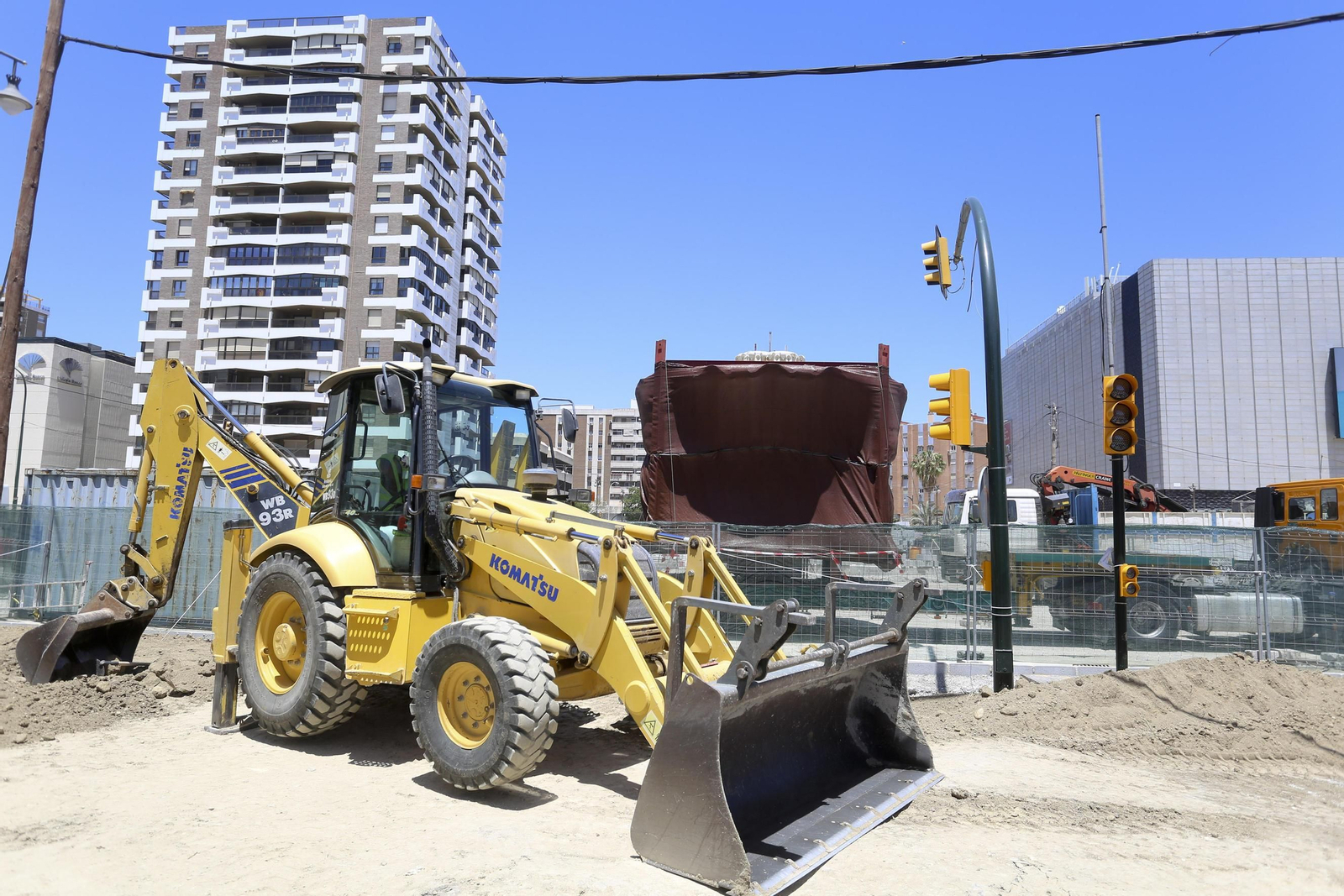 Fotos de la visita a las obras del Metro de Málaga.