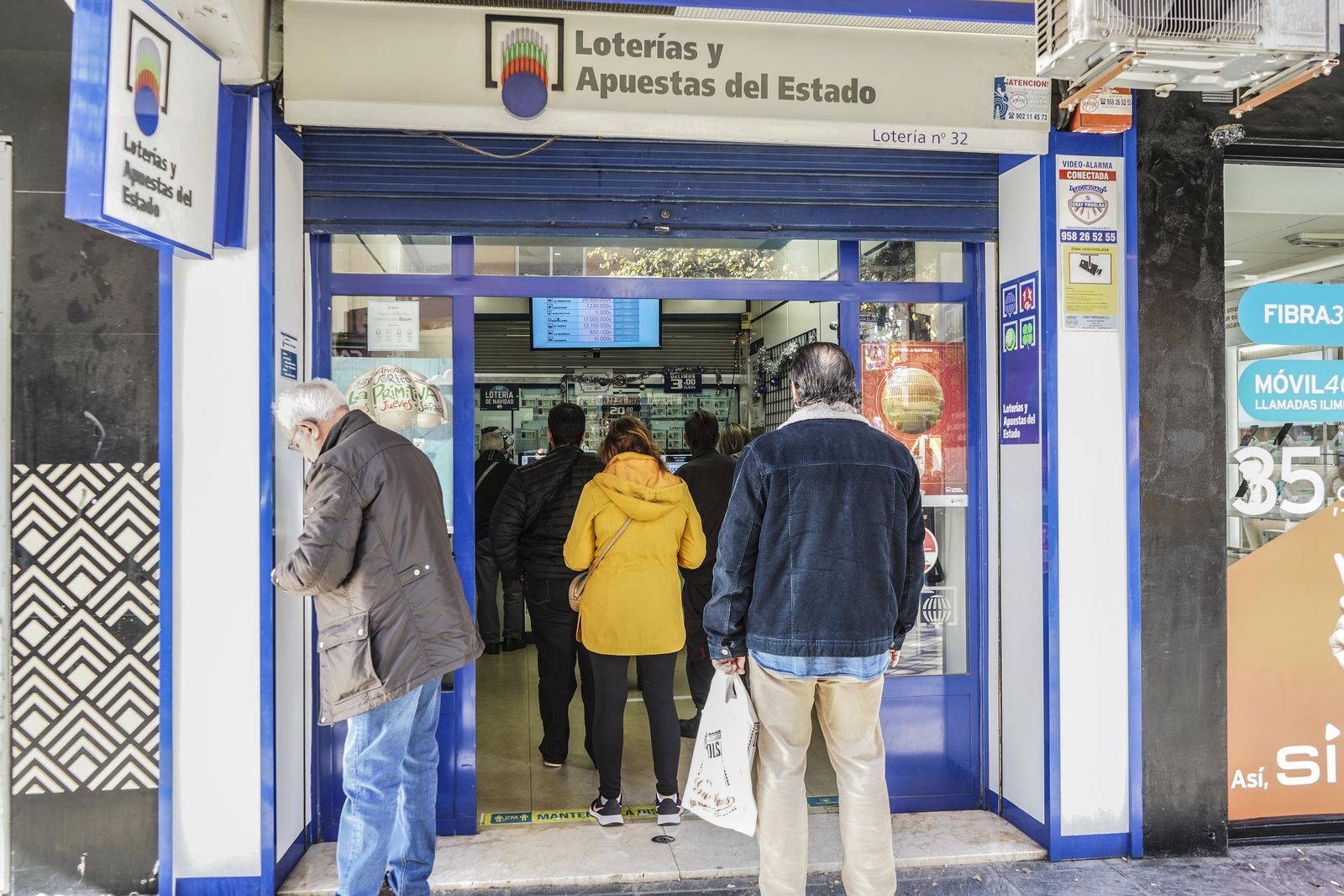 Imagen de archivo de una administración de lotería.