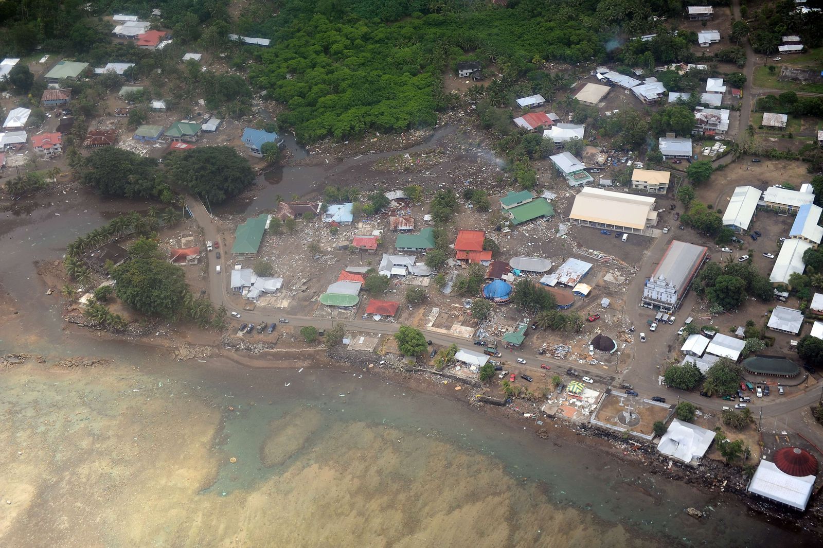 Inundaciones en Samoa tras la erupción del volcán de Tonga