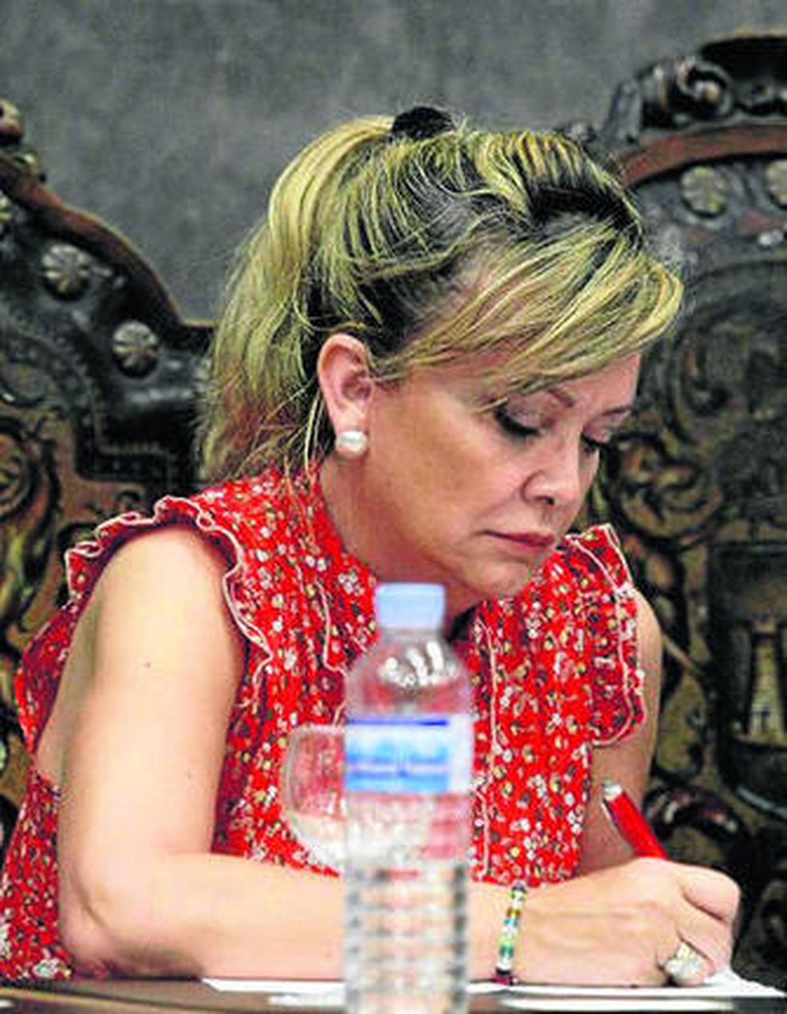 Ana Pureza Jiménez, durante un pleno.