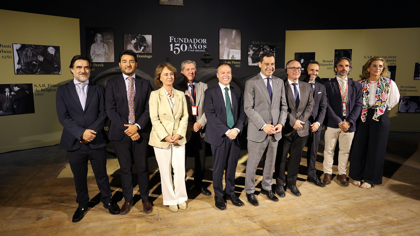 Juanma Moreno en la celebración del 150 aniversario de Fundador