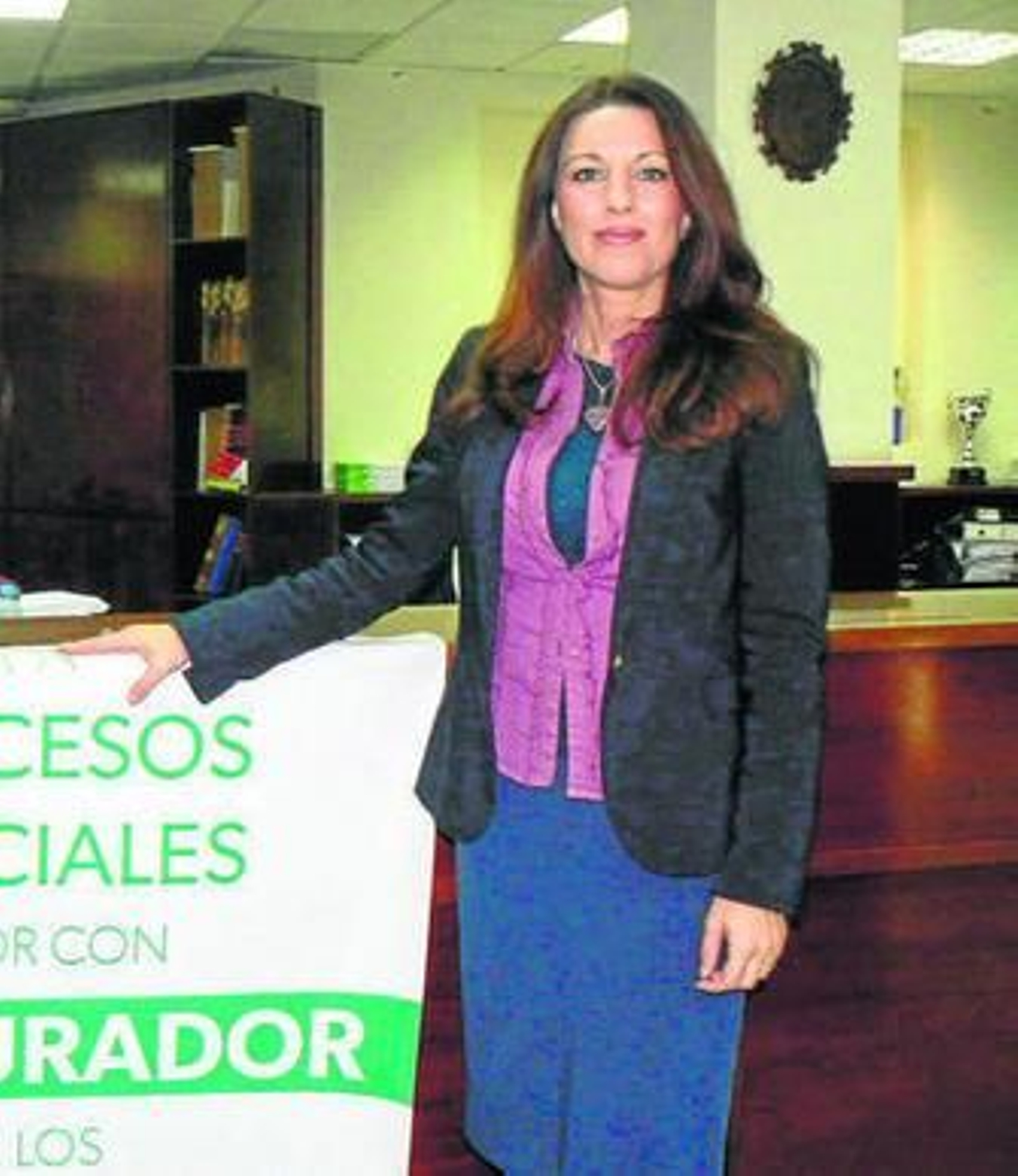 María Isabel Escartín, nueva decana de los procuradores sevillanos.