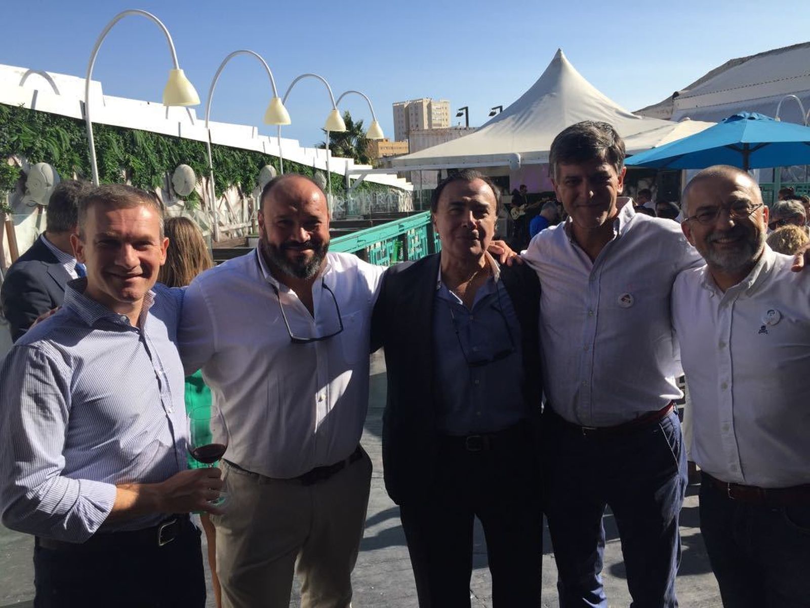 Carlos Sanz, Daniel de las Peñas, Miguel Iglesias, Luis Arenas y Felipe Meléndez.