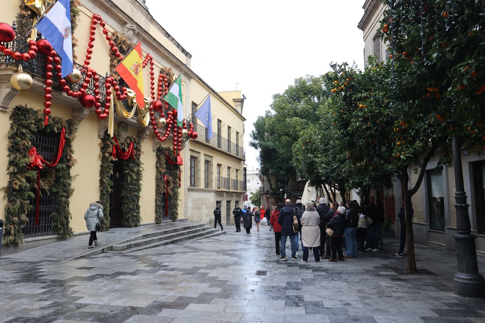 Turistas visitando la ciudad el pasado mes de diciembre.