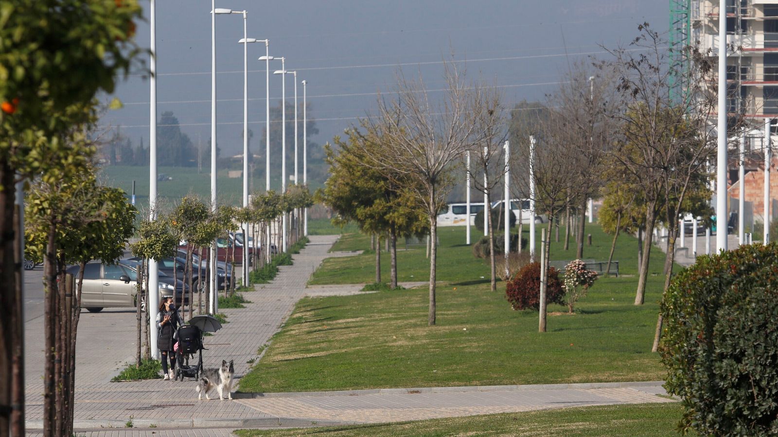 Zonas verdes por Huerta de Santa Isabel.