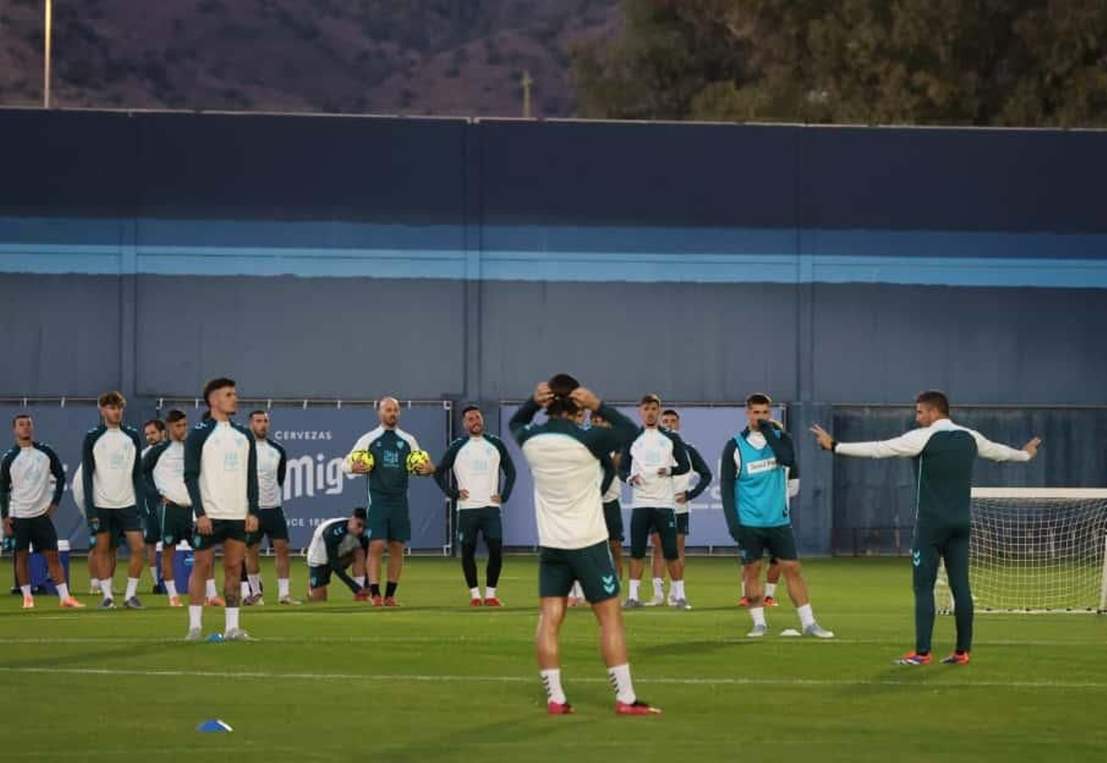 Así ha sido el primer entrenamiento del Málaga CF de Funes