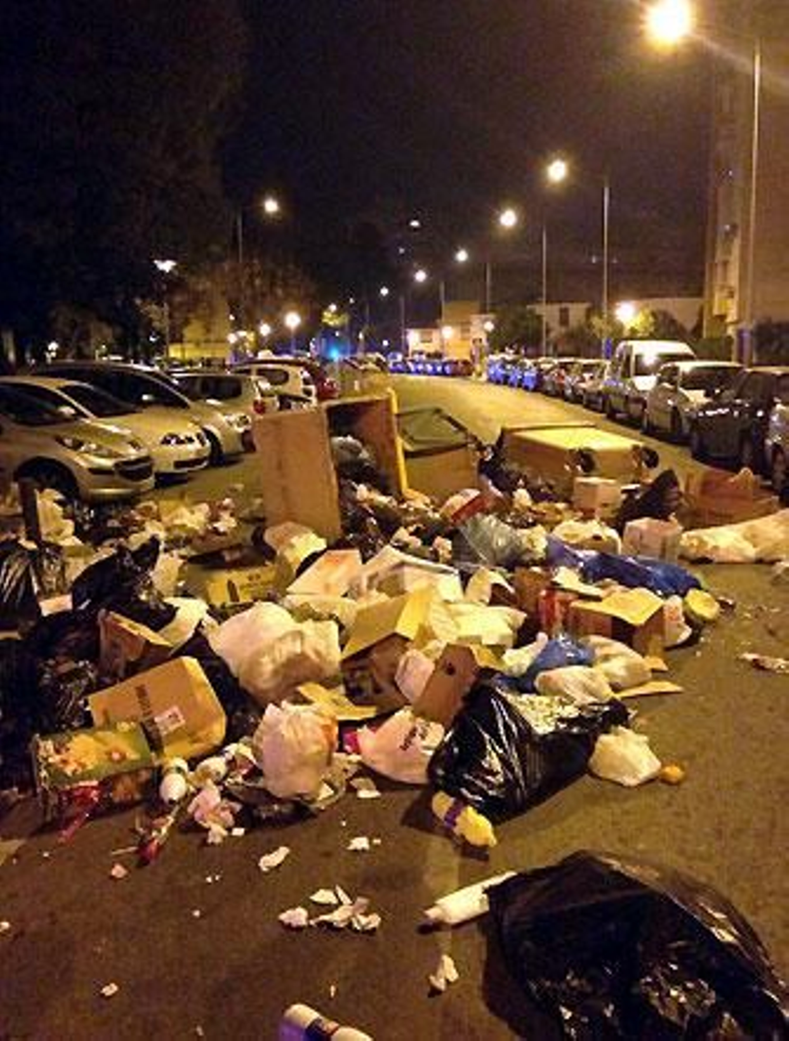 Imágenes de la huelga de Lipasam